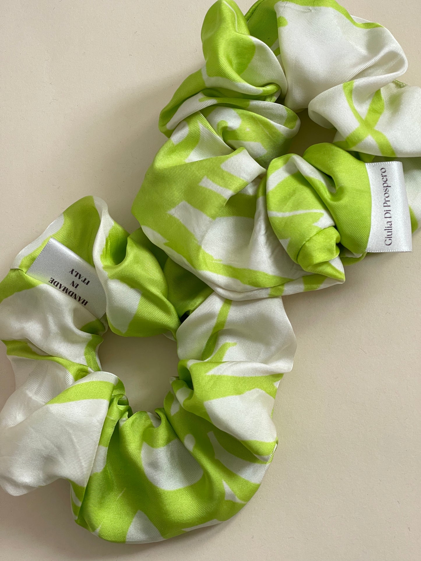 Maxi Scrunchie Seta Lime