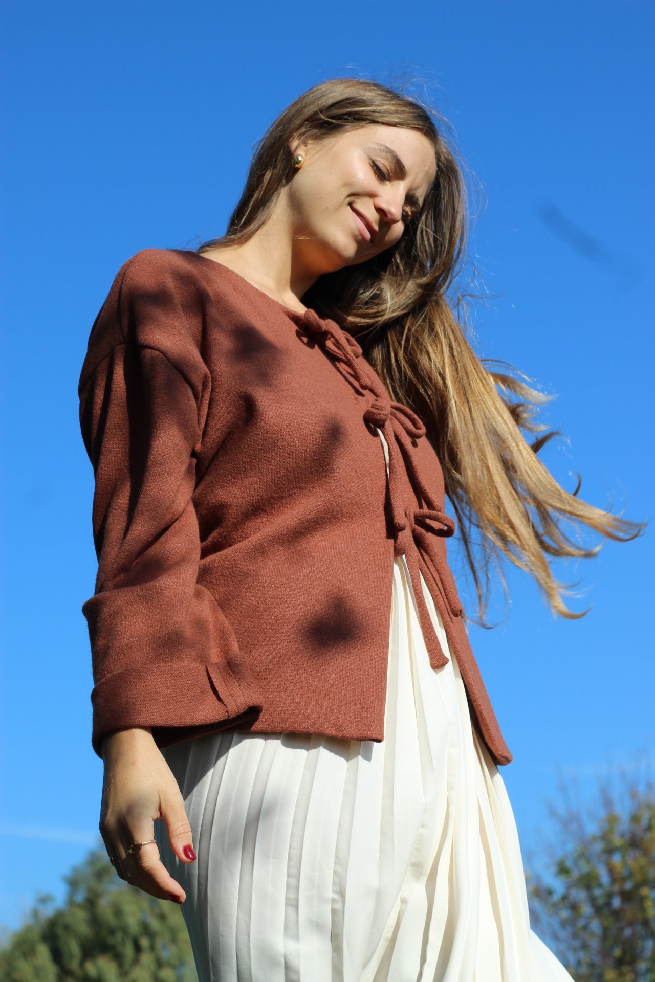 Cardigan Fiocco in lana pura