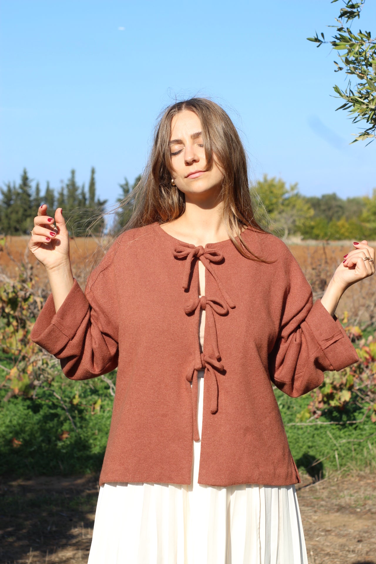 Cardigan Fiocco in lana pura