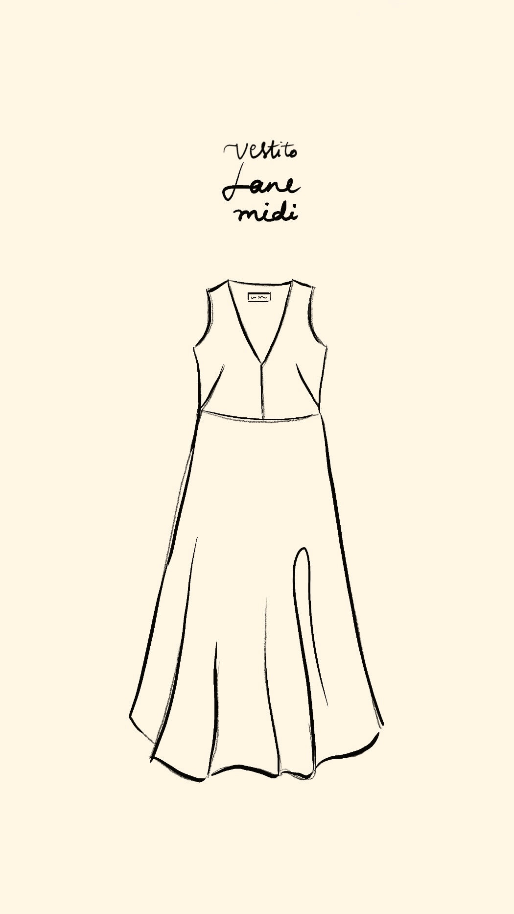 Vestito Jane Midi lino