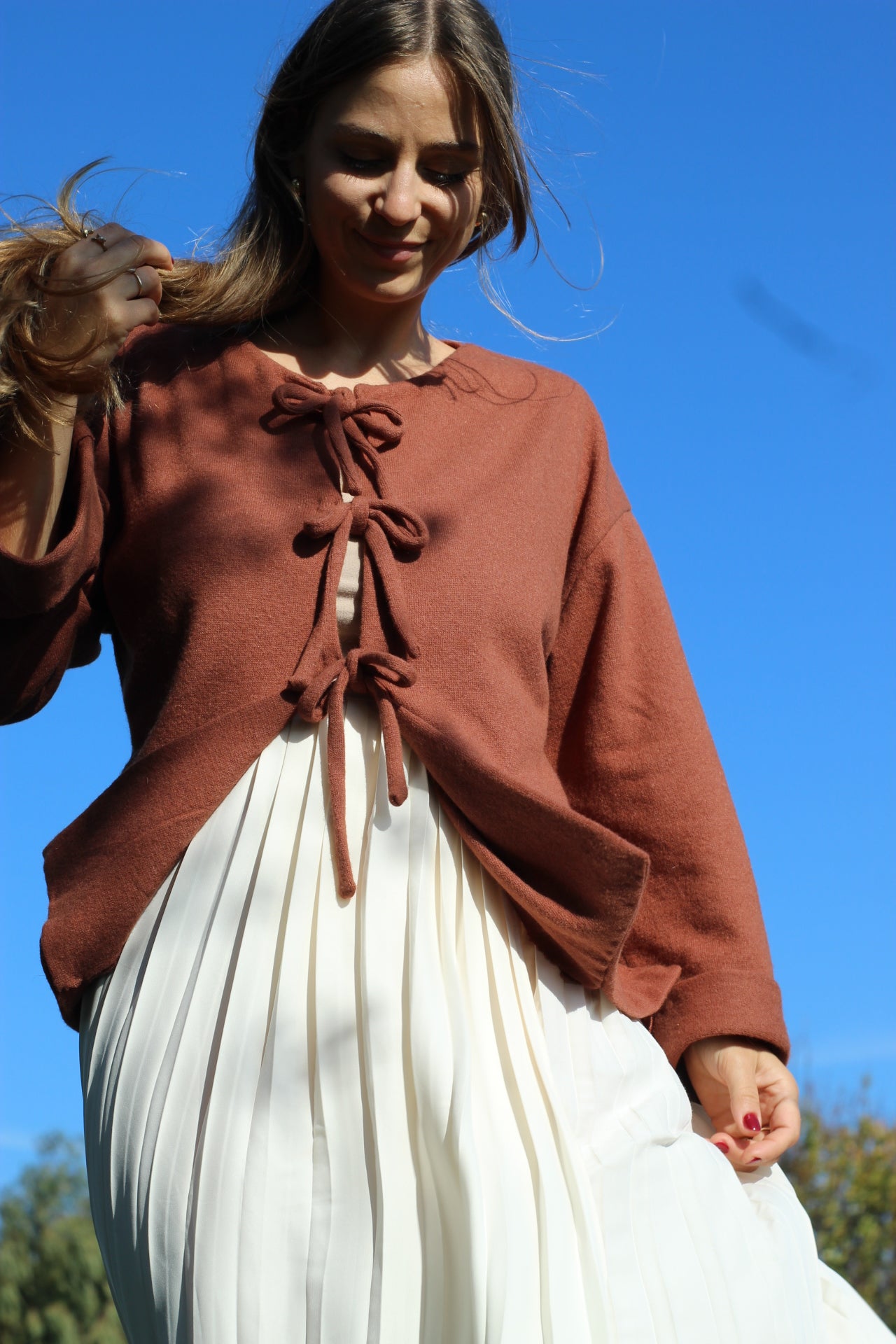 Cardigan Fiocco in lana pura