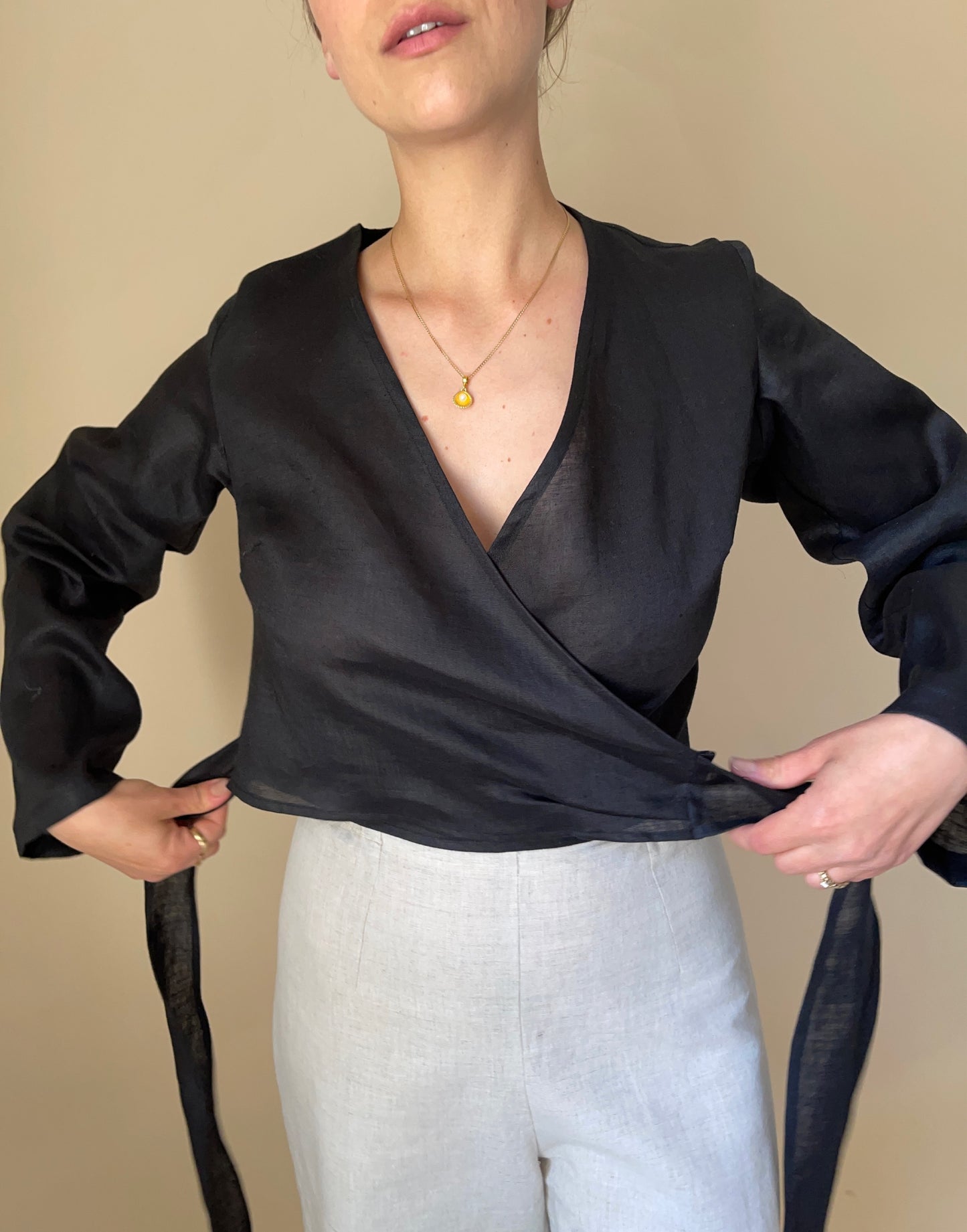 Linen Shell Top