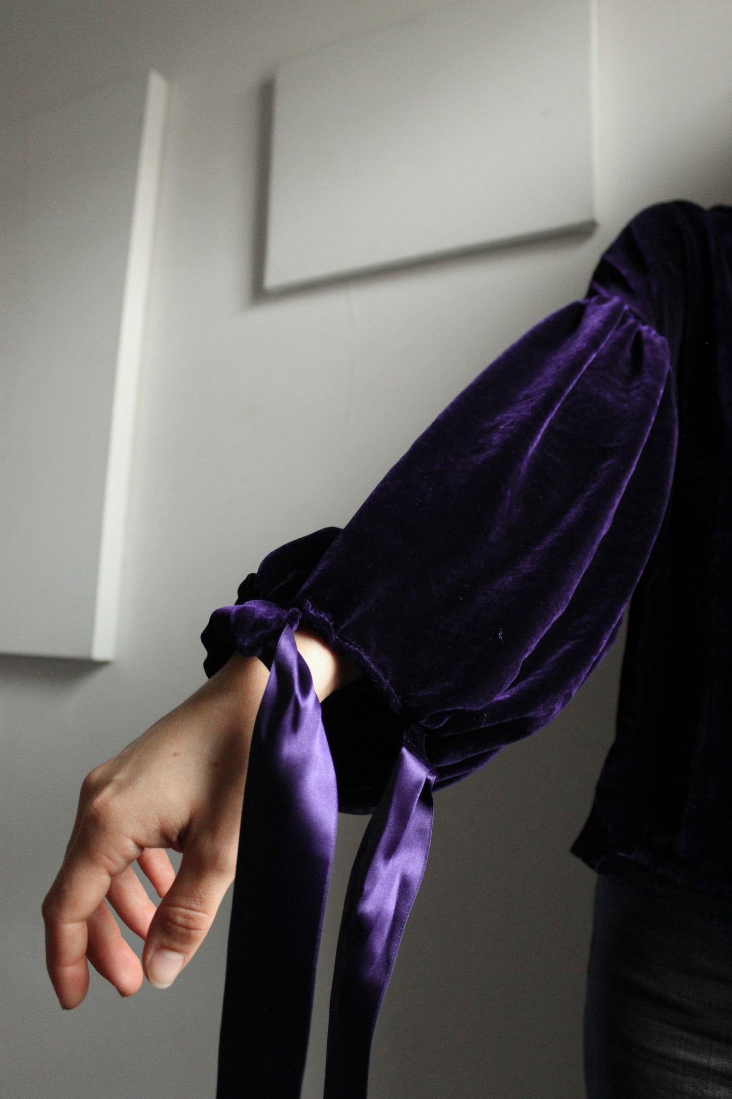 Susan Blouse Velvet Silk