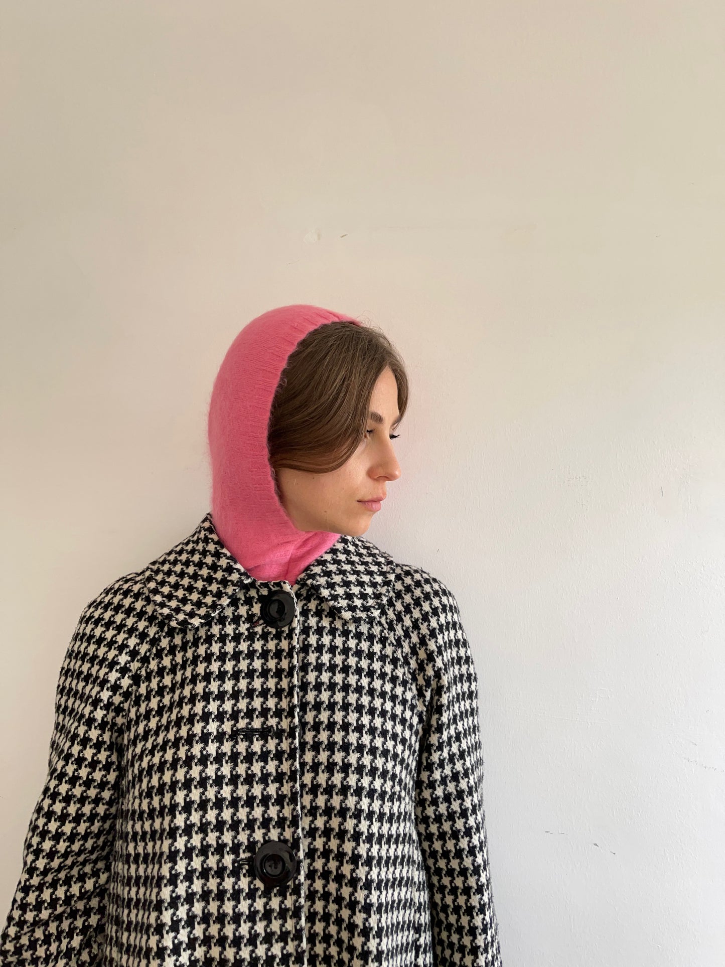 Balaclava fluffy rosa