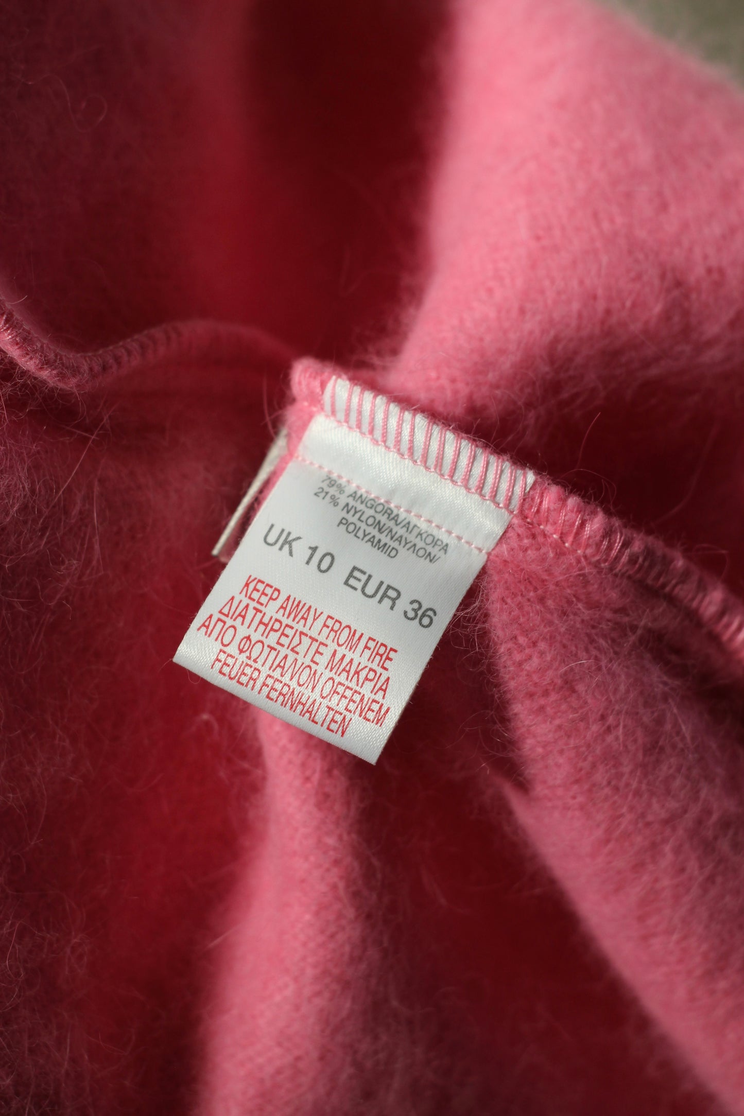 Balaclava fluffy rosa