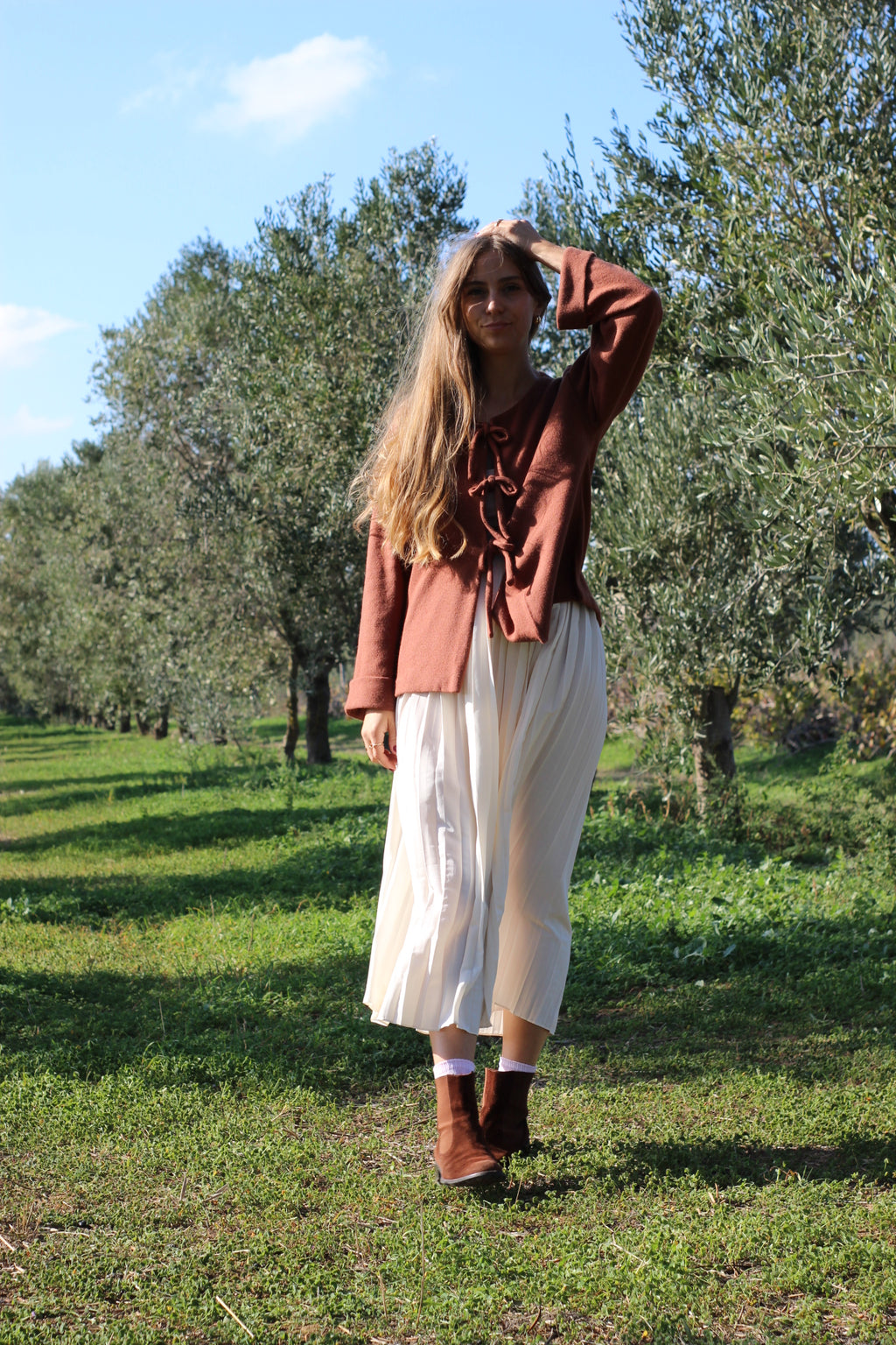 Cardigan Fiocco in lana pura