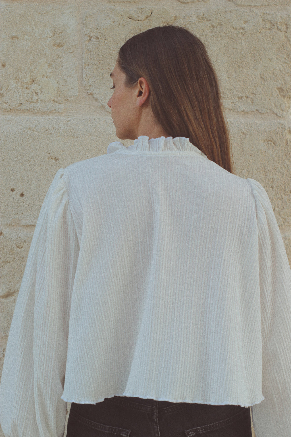 Cardigan in cotone bianco