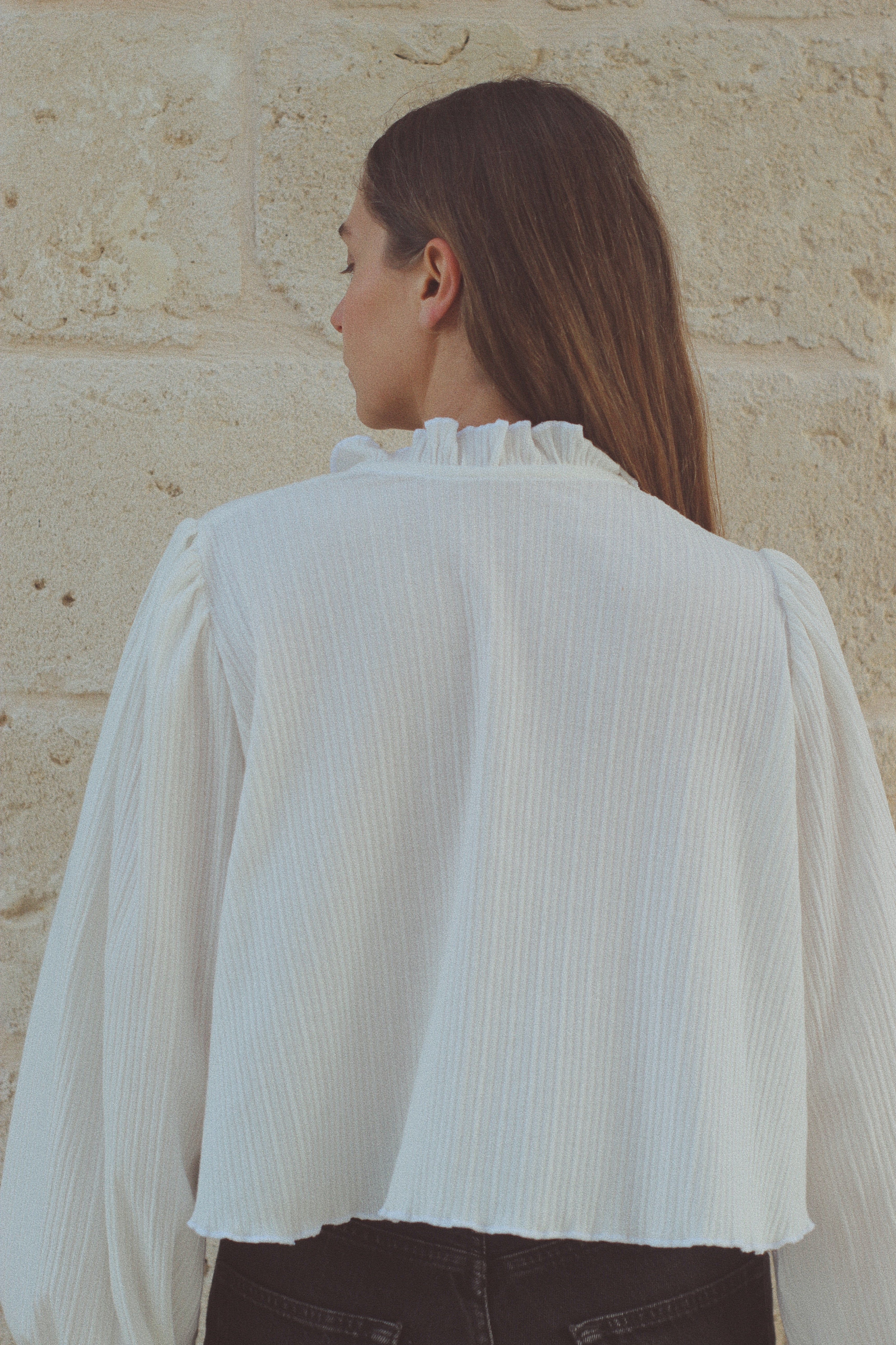 Cardigan in cotone bianco