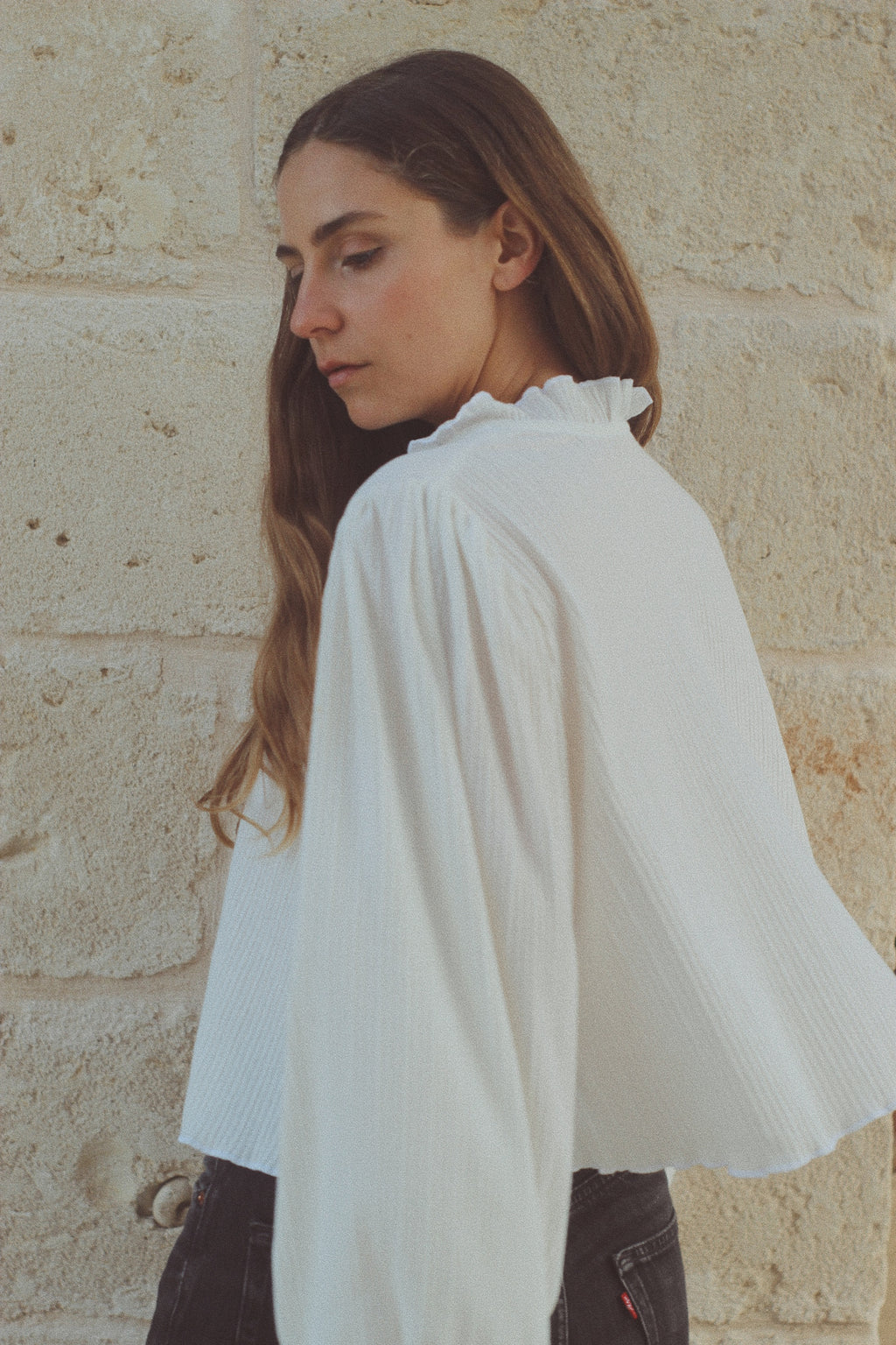 Cardigan in cotone bianco