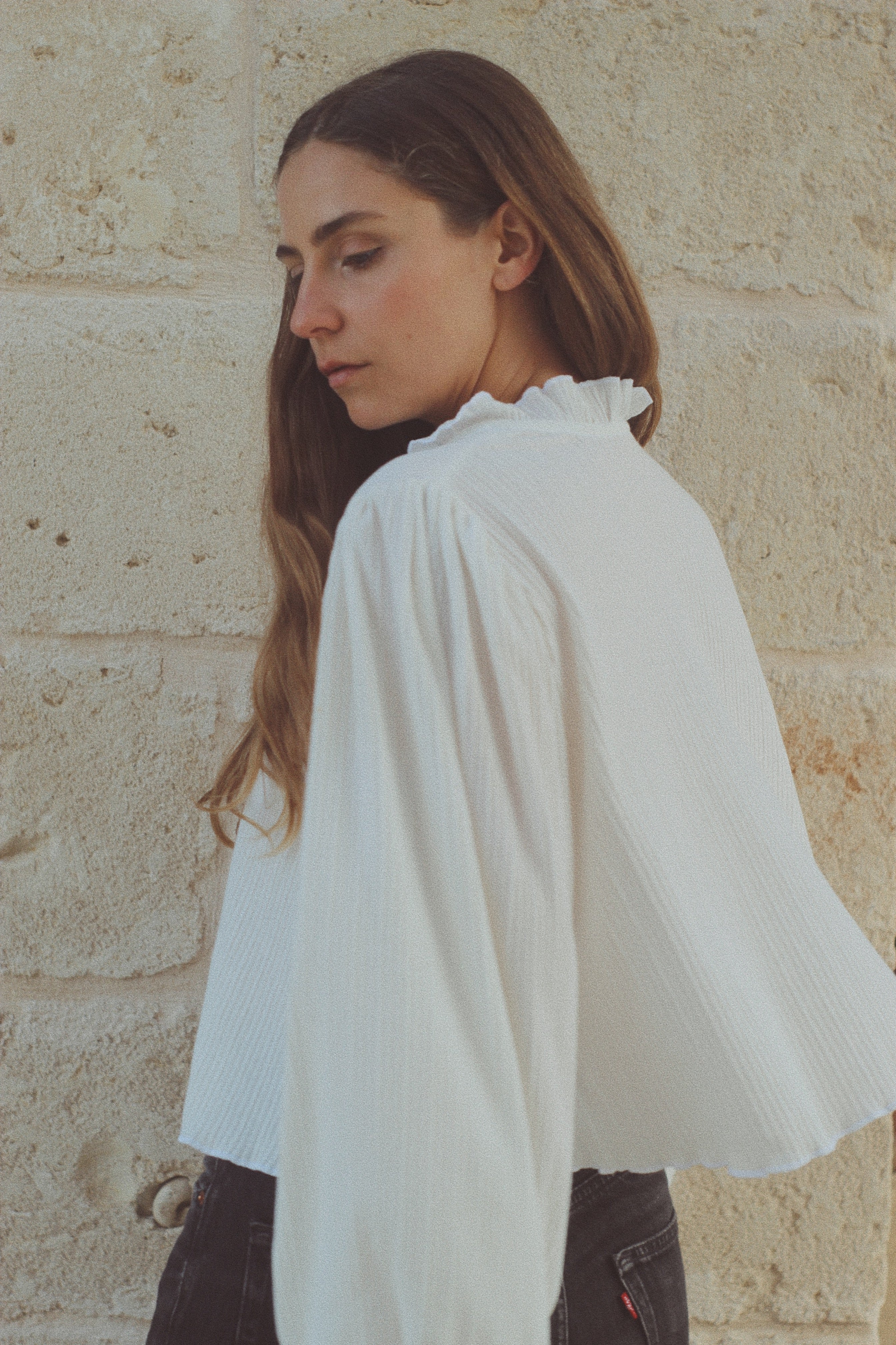 Cardigan in cotone bianco