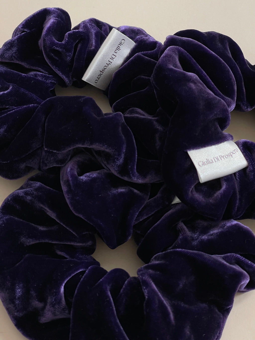 Maxi Scrunchie Velluto viola