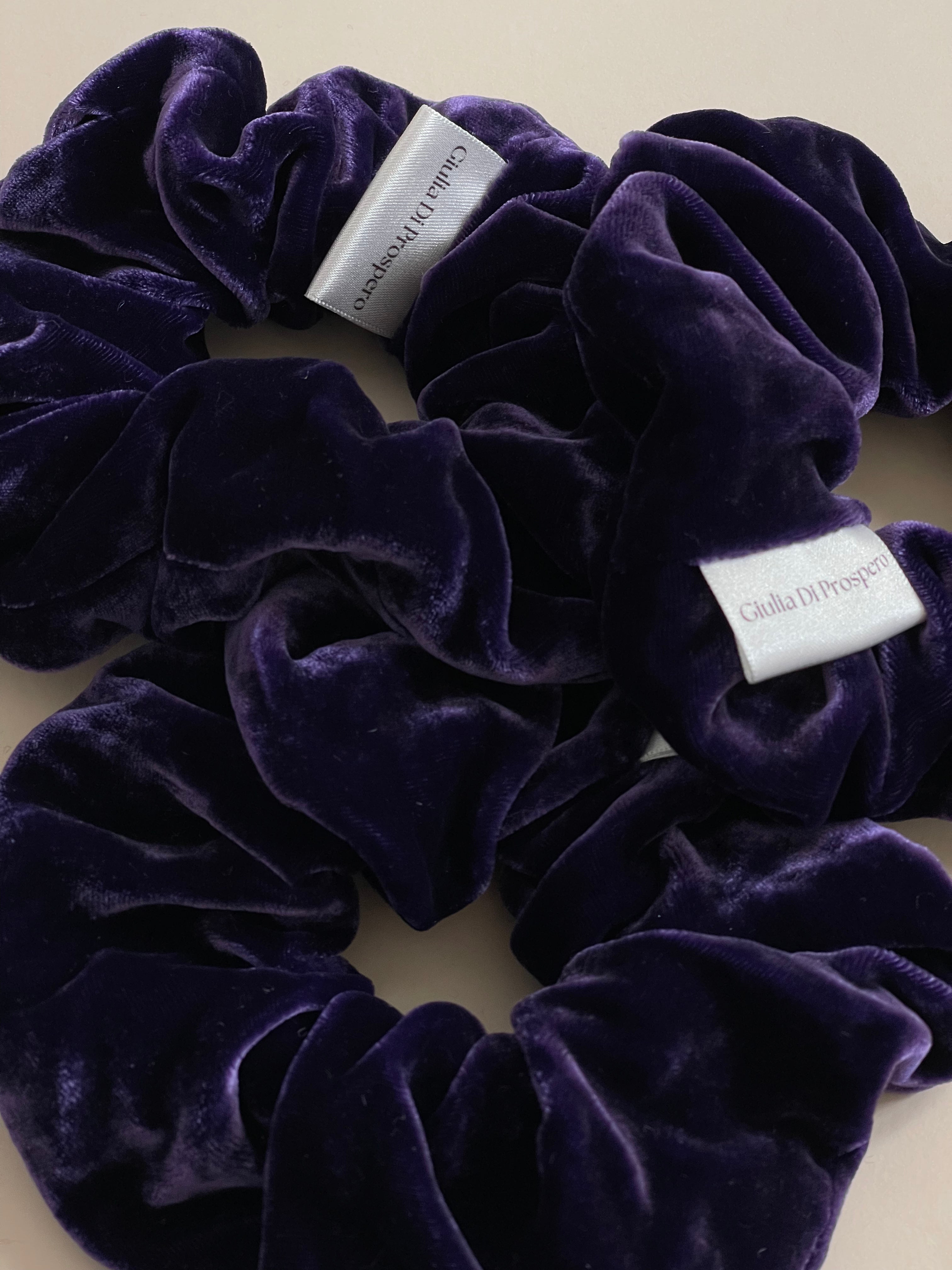 Maxi Scrunchie Velluto viola