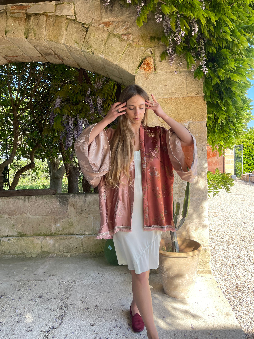 Kimono con frange