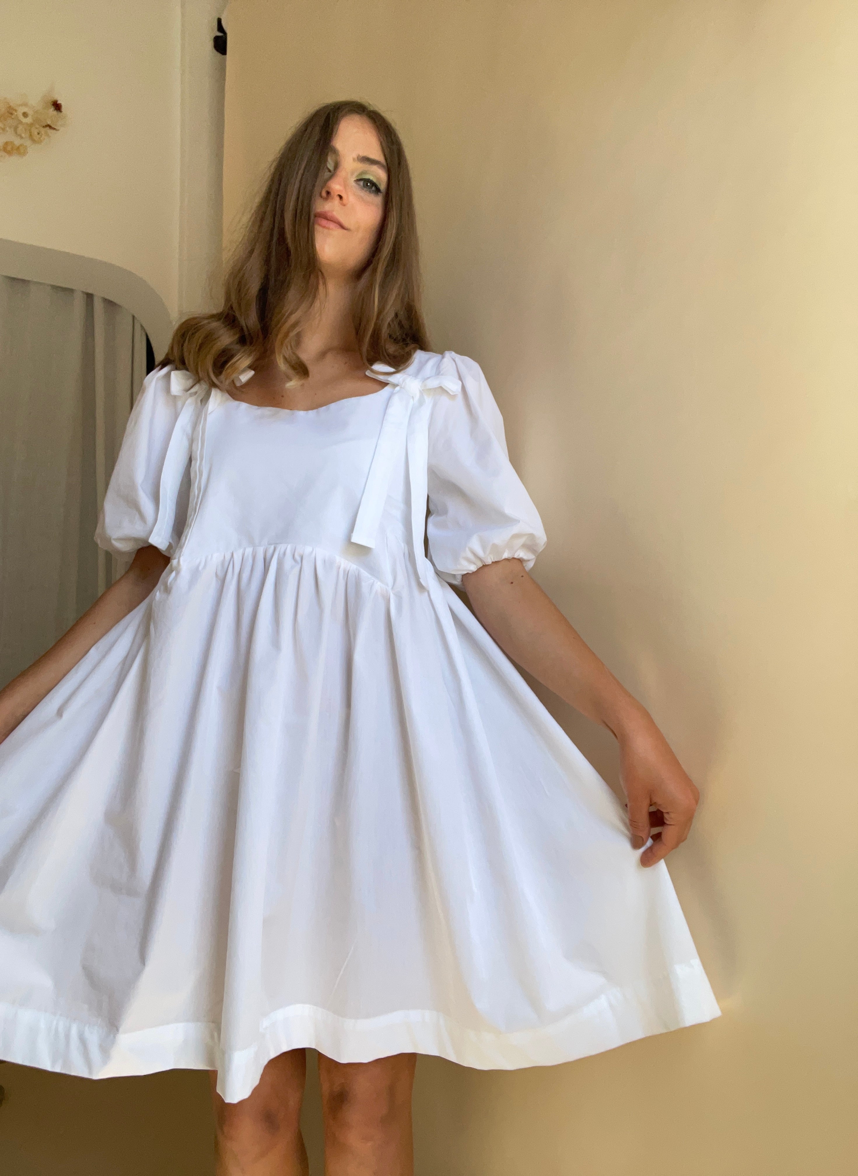 Linen / cotton picnic dress
