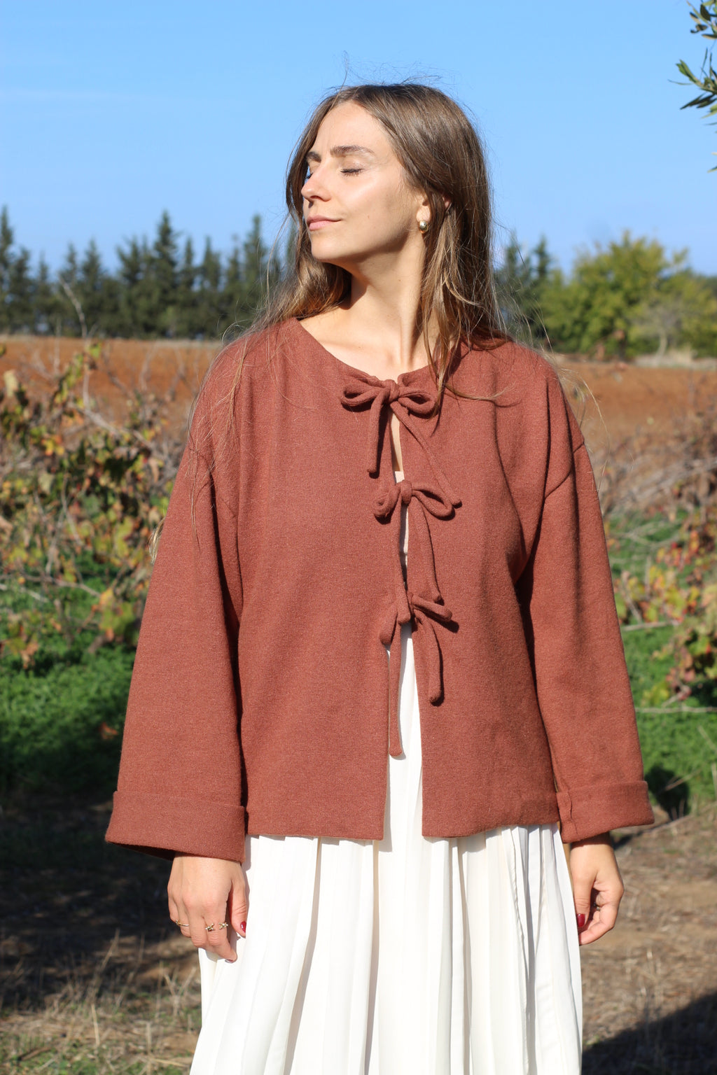 Cardigan Fiocco in lana pura