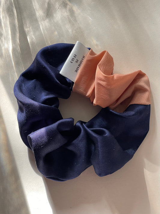 Maxi Scrunchie seta bicolore