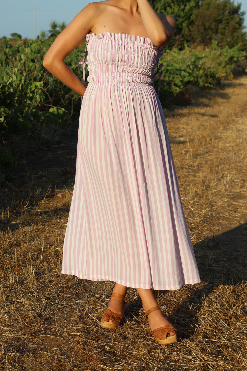 Lola dress with suspenders