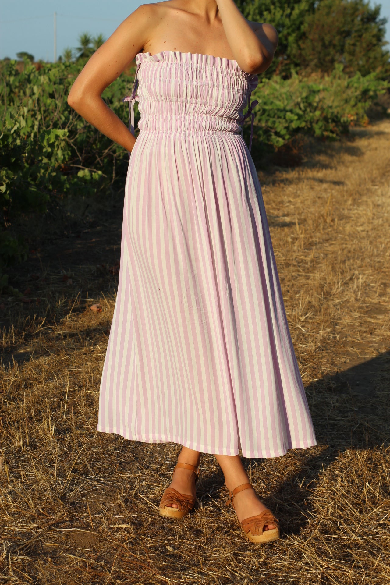 Lola dress with suspenders