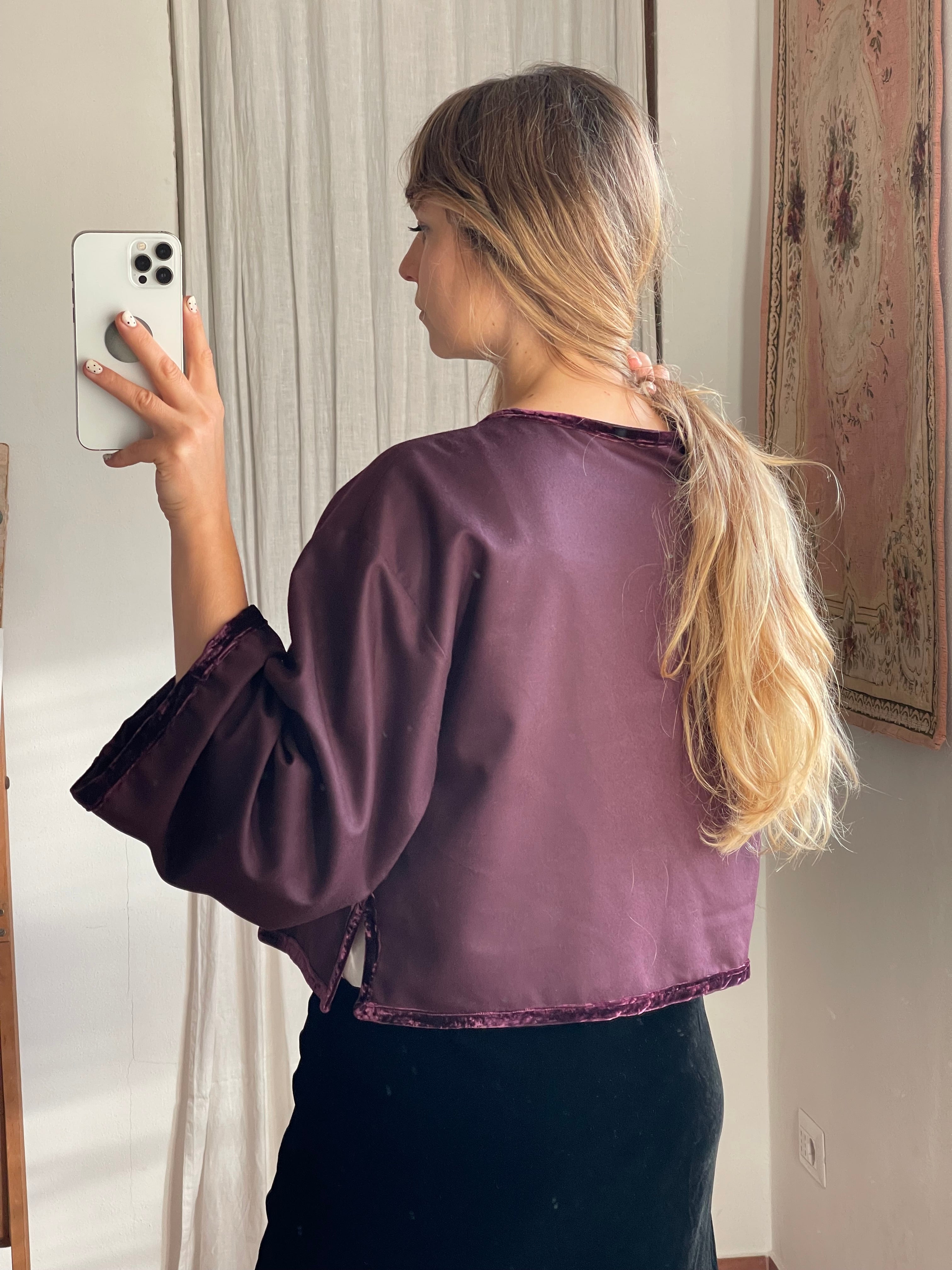 Cardigan Fiocco in lana pura scollo a V