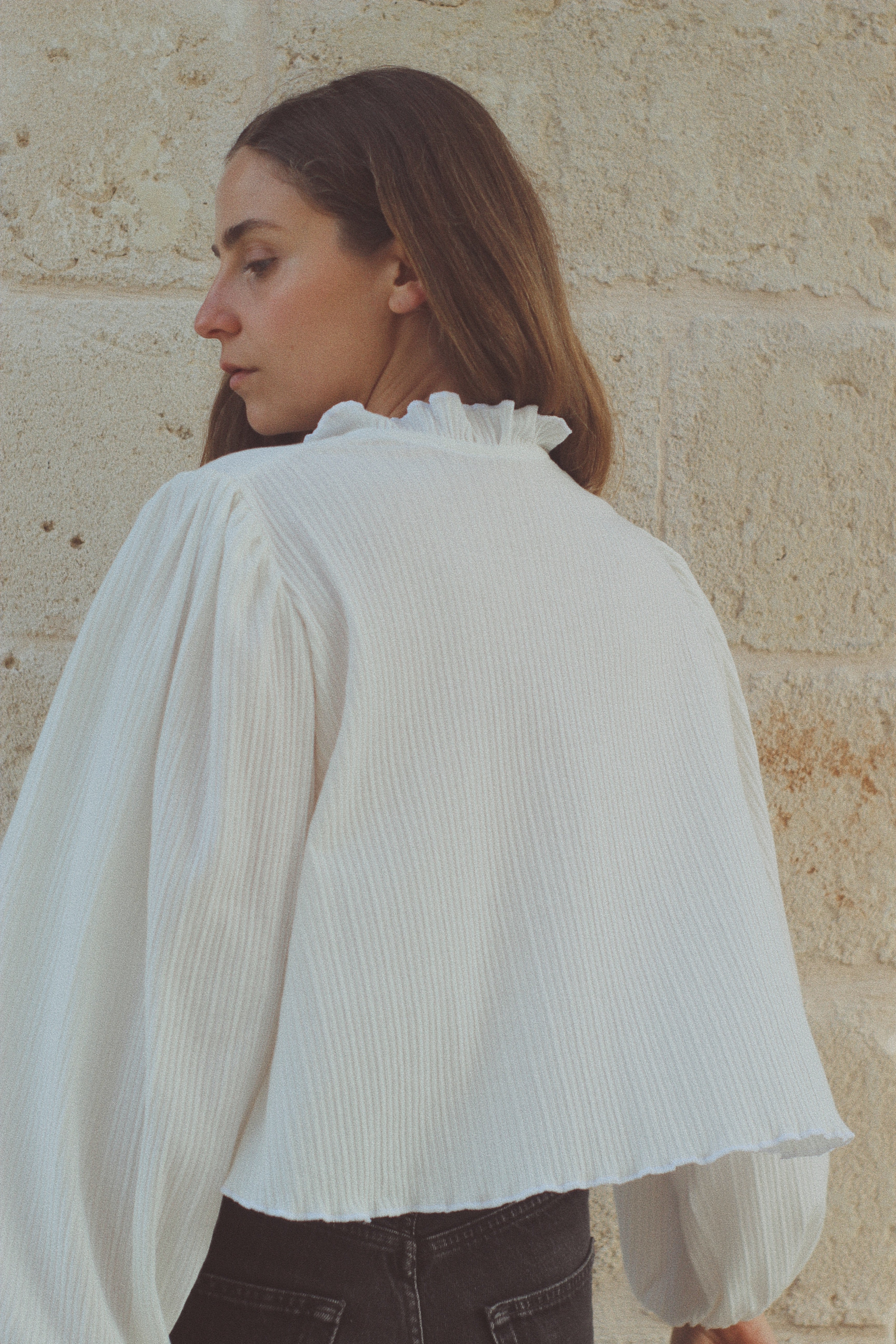 Cardigan in cotone bianco