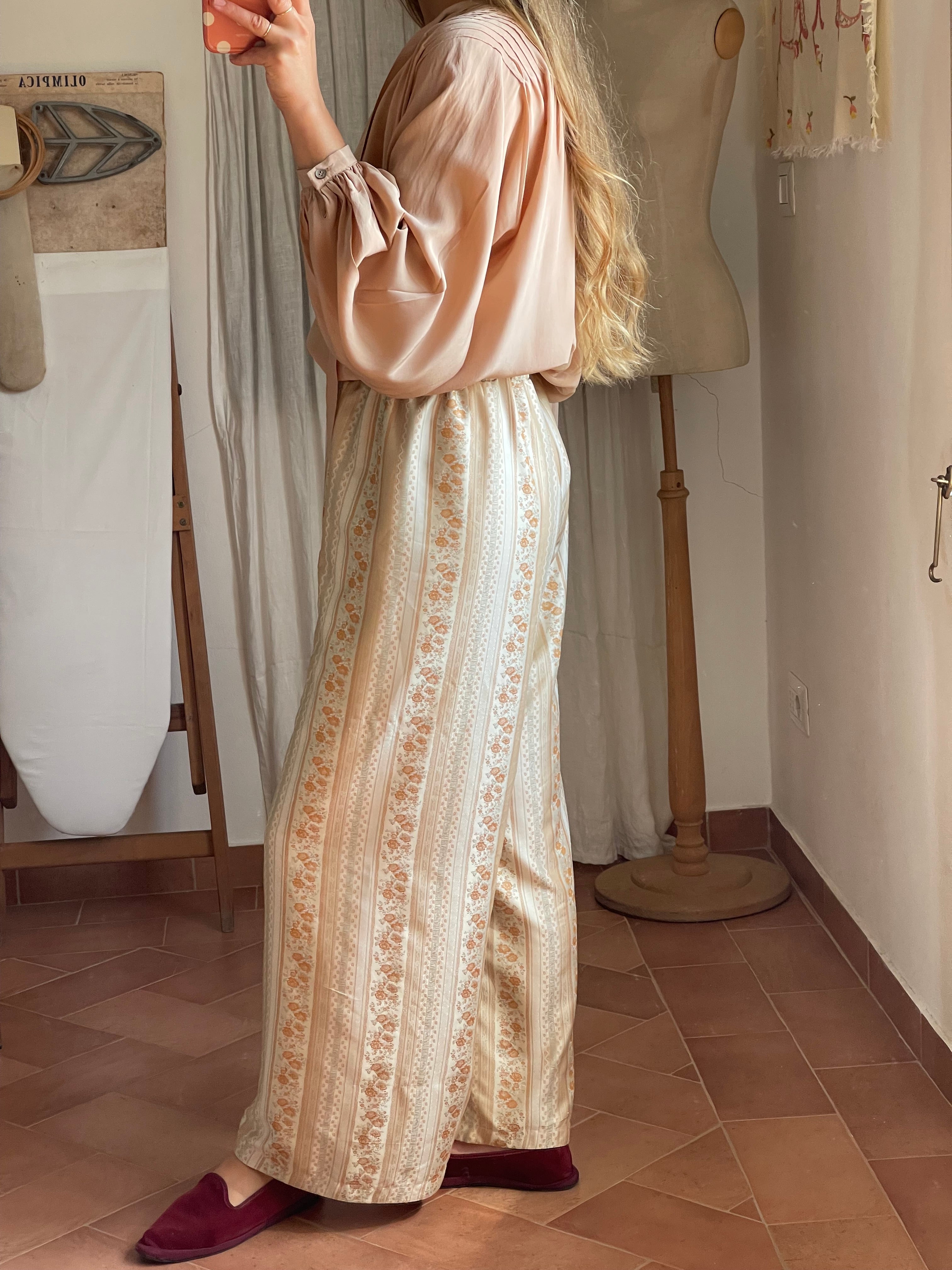 Pantalone Olivia jacquard leggero