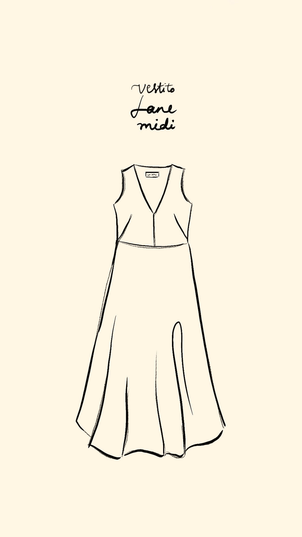 Vestito Jane Midi lino