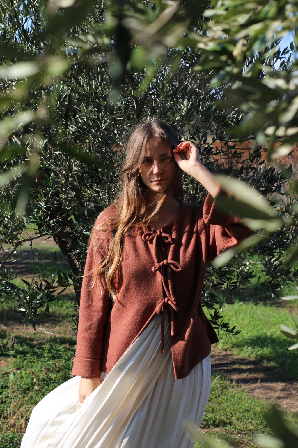 Cardigan Fiocco in lana pura