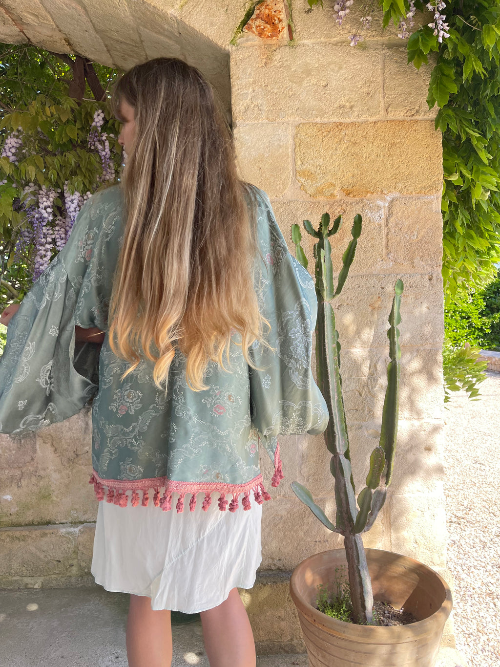 Kimono con passamaneria