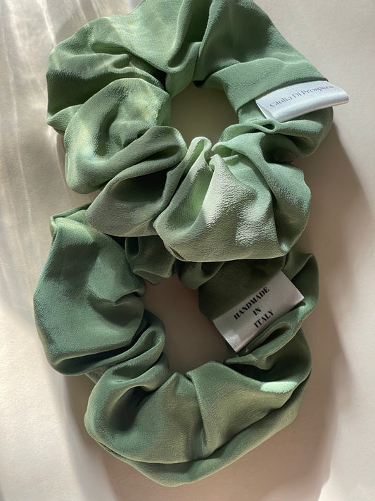 Maxi Scrunchie seta matcha