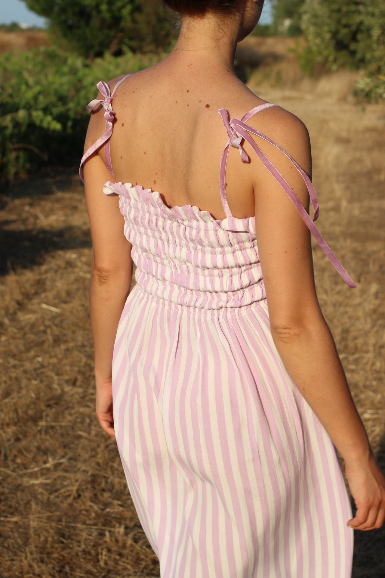 Lola dress with suspenders