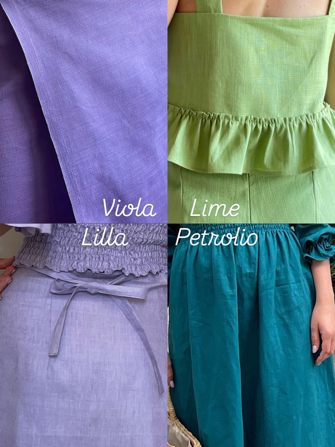Gonna Isole lino midi