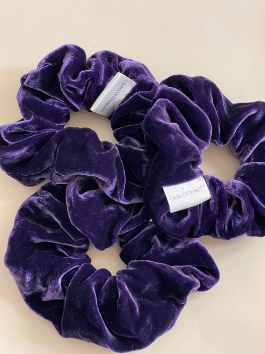 Maxi Scrunchie Velluto viola