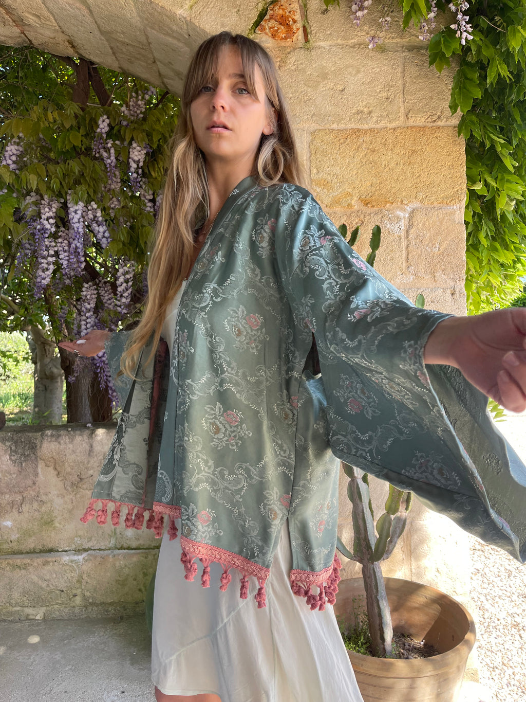Kimono con passamaneria