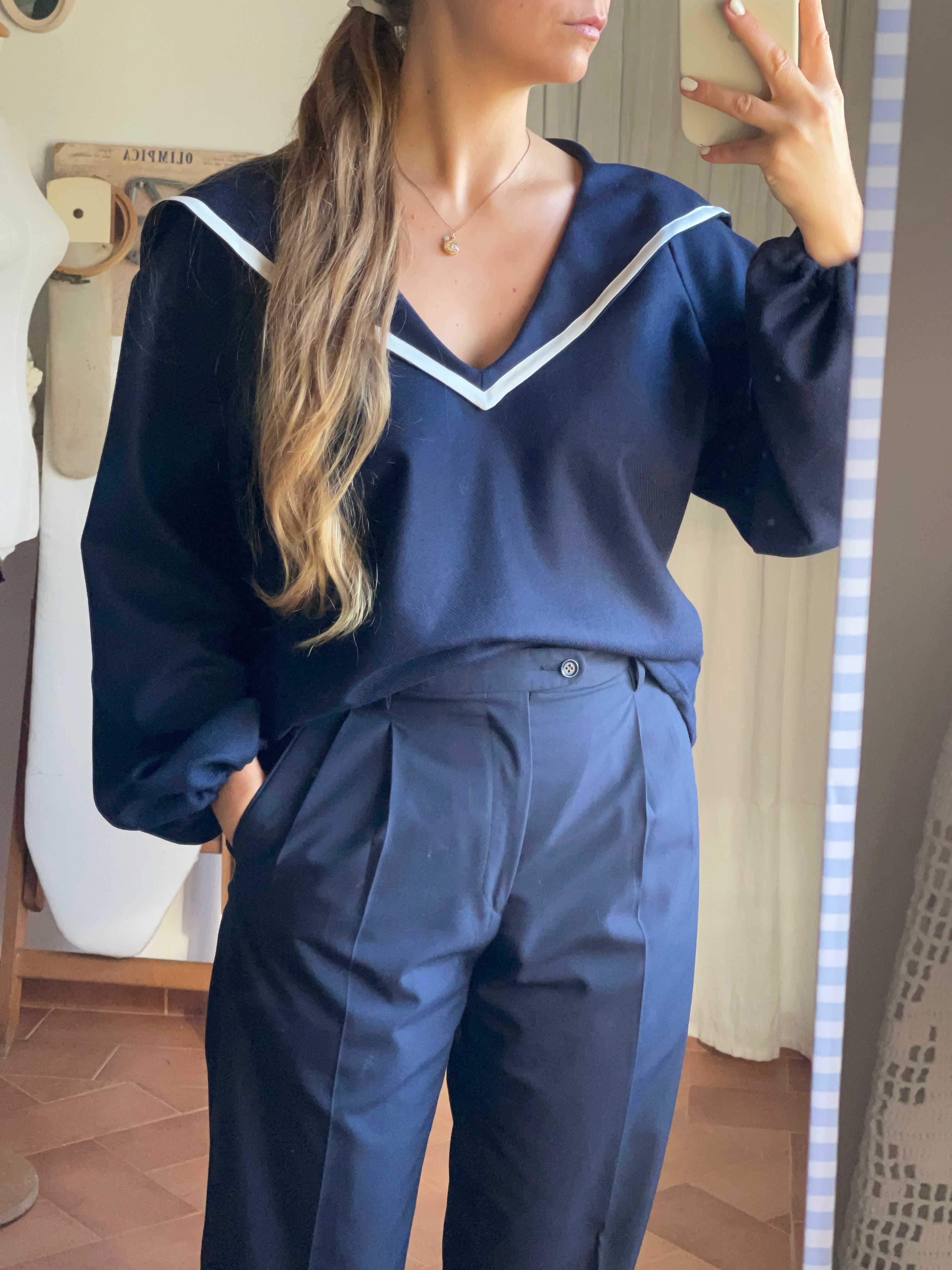 Maglione da marinaio lana