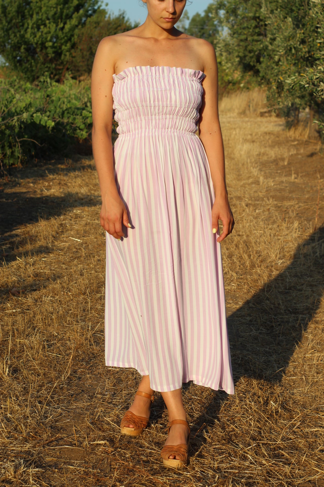 Lola dress with suspenders