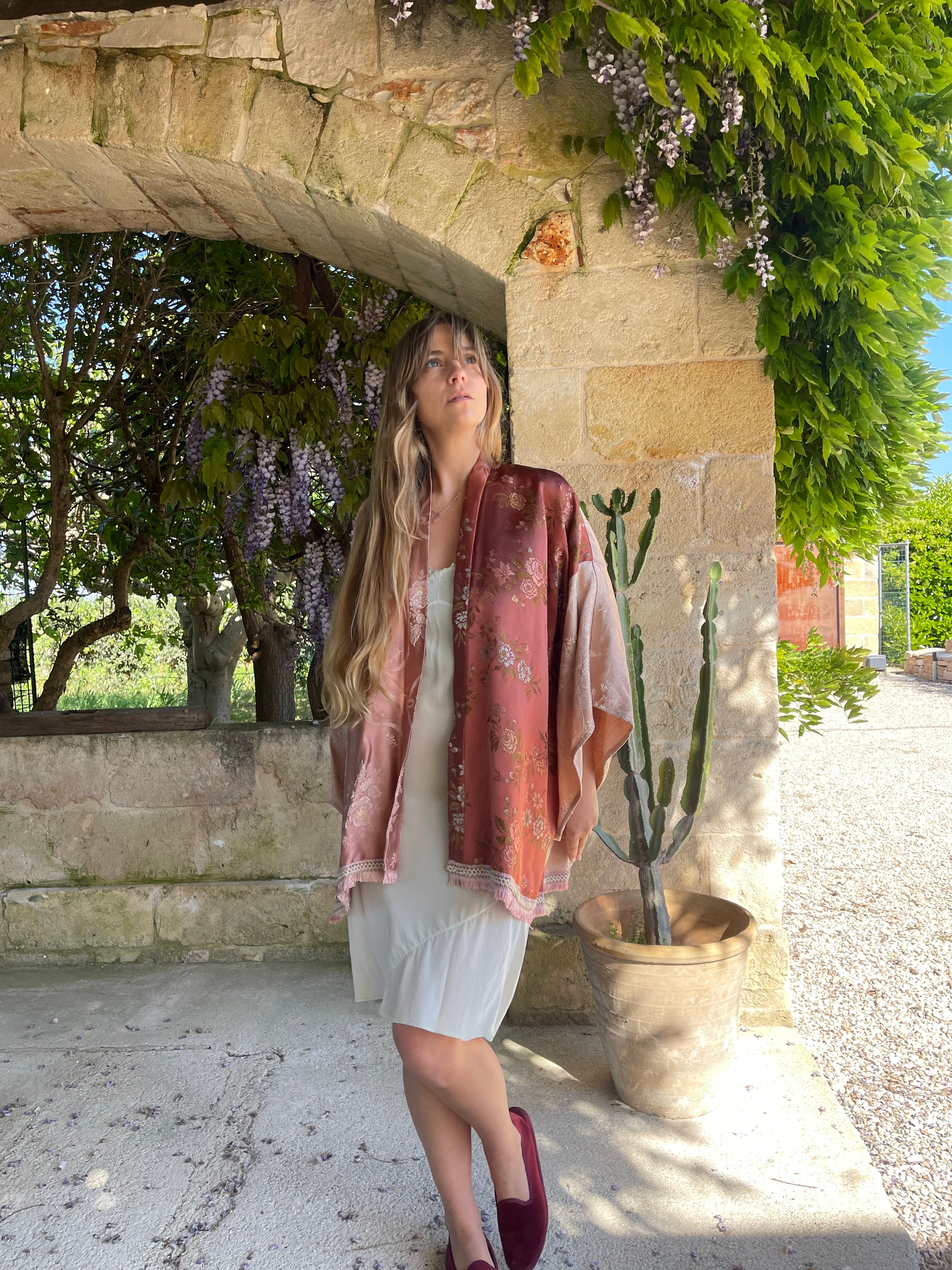 Kimono con frange