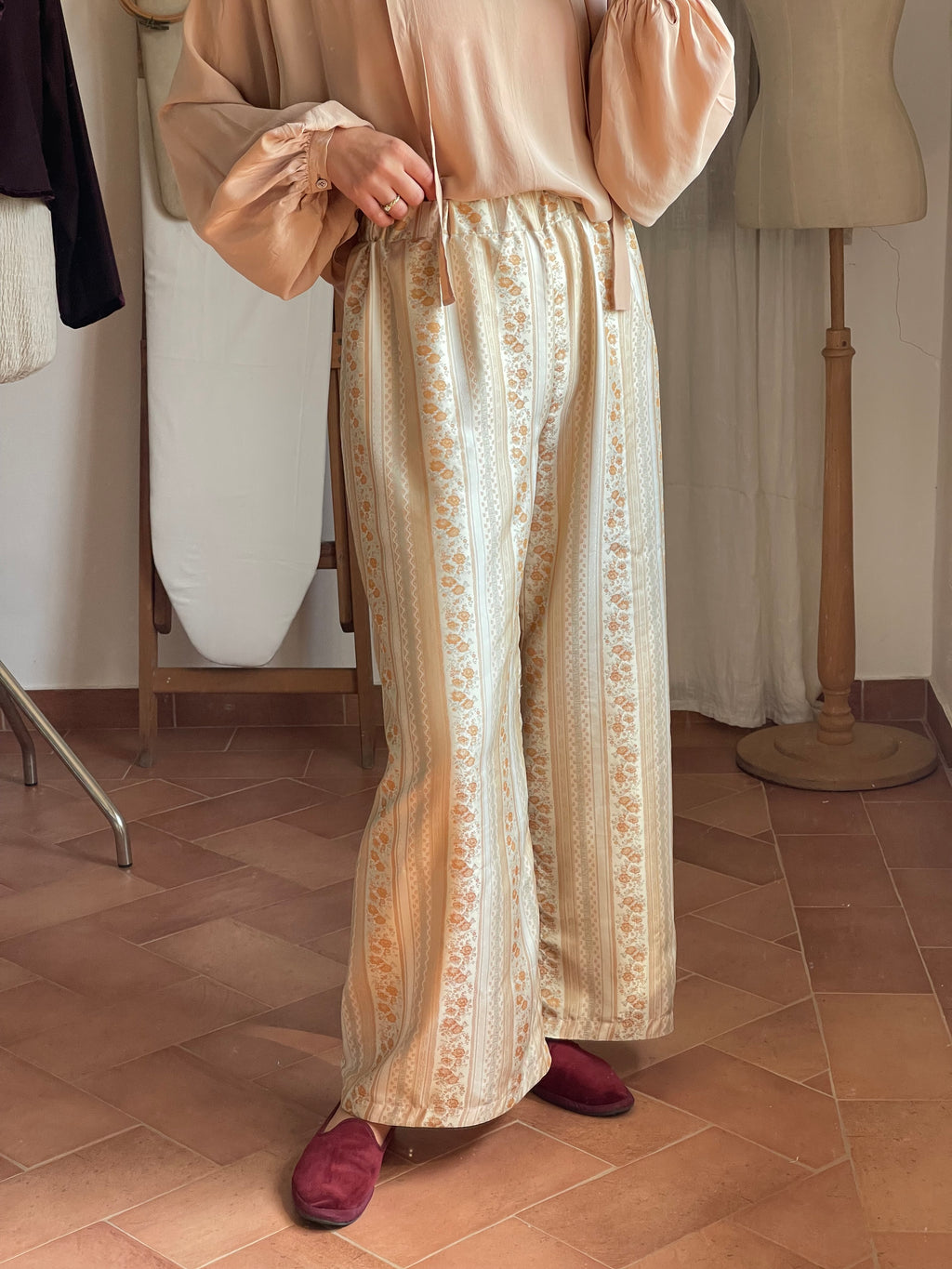 Pantalone Olivia jacquard leggero