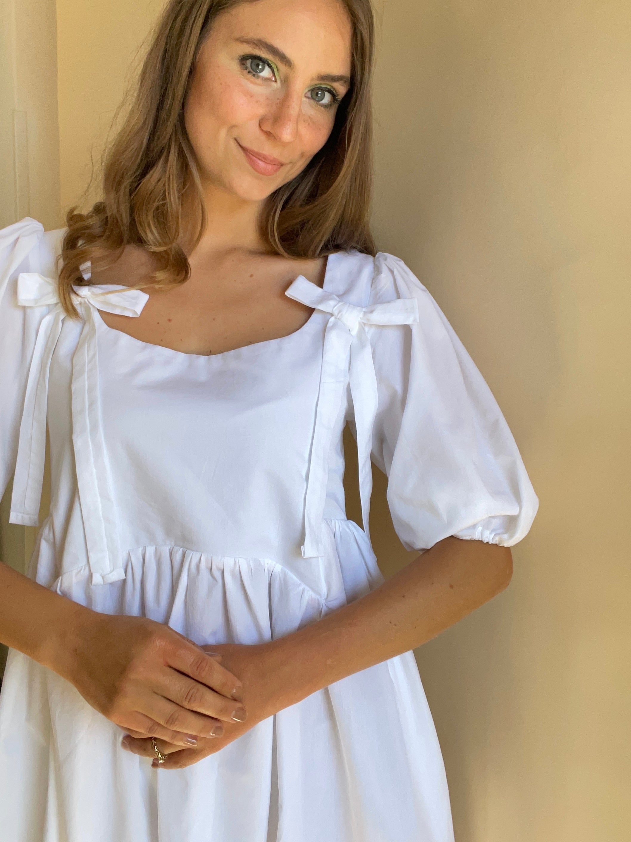 Linen / cotton picnic dress