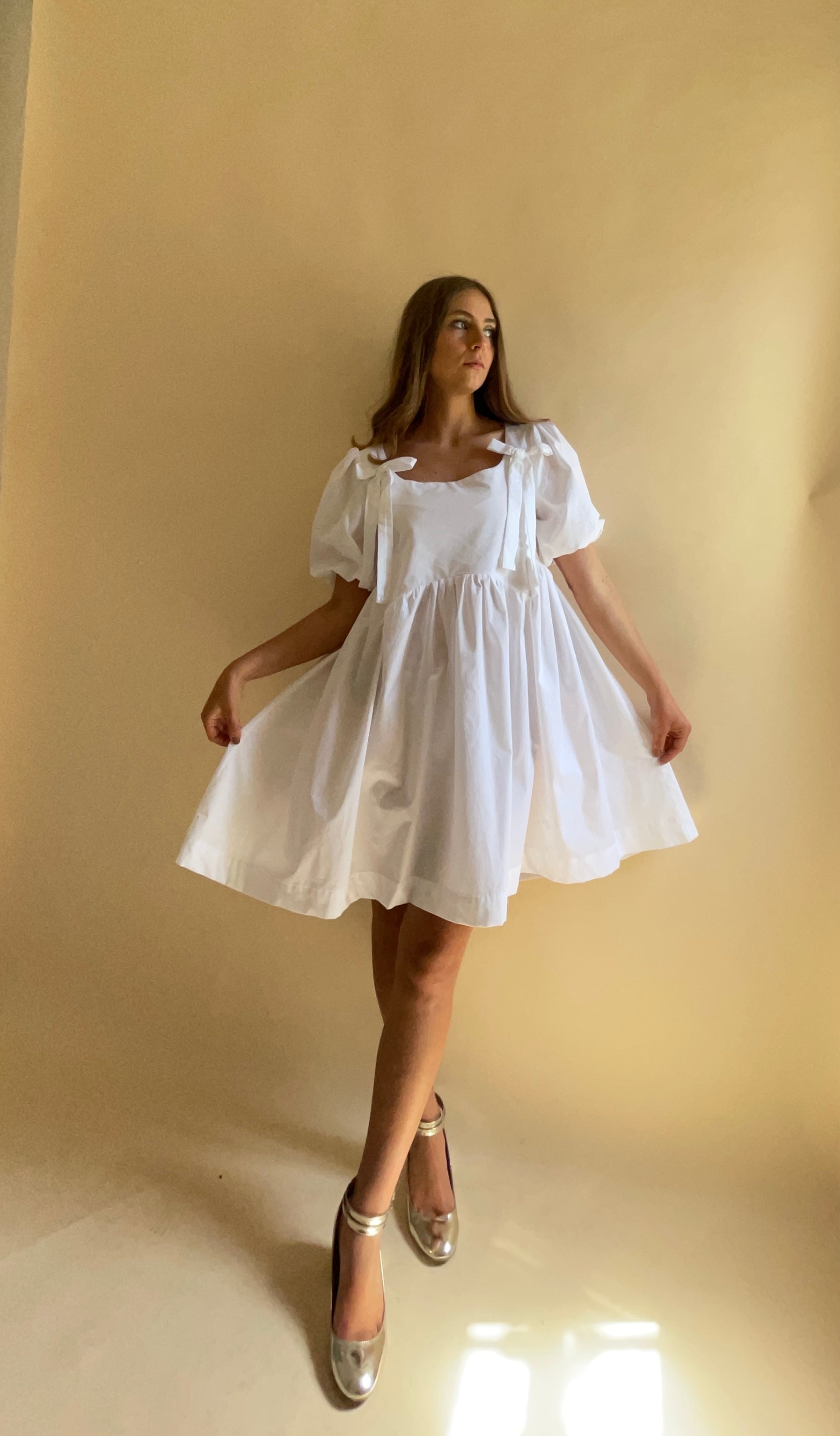 Linen / cotton picnic dress