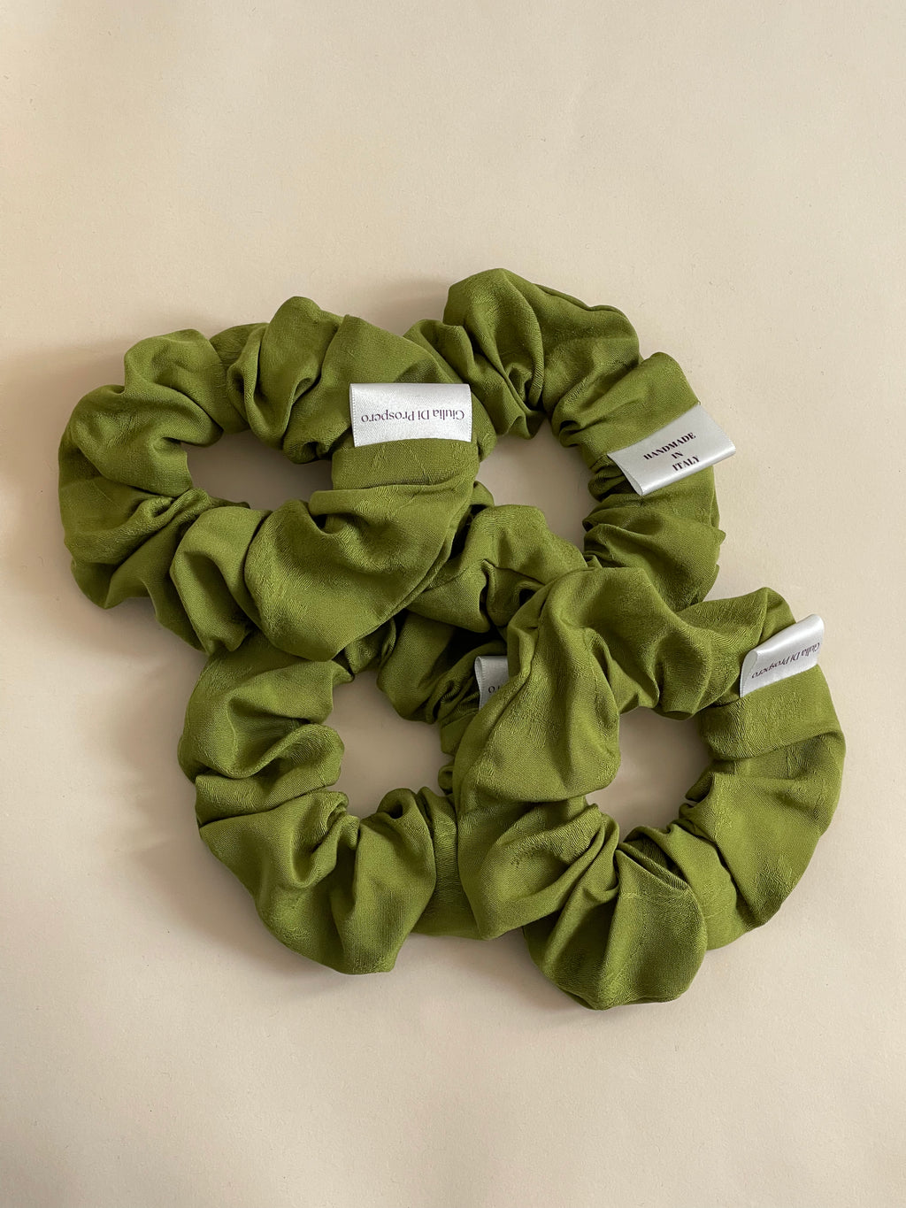 Maxi Scrunchie verde viscosa