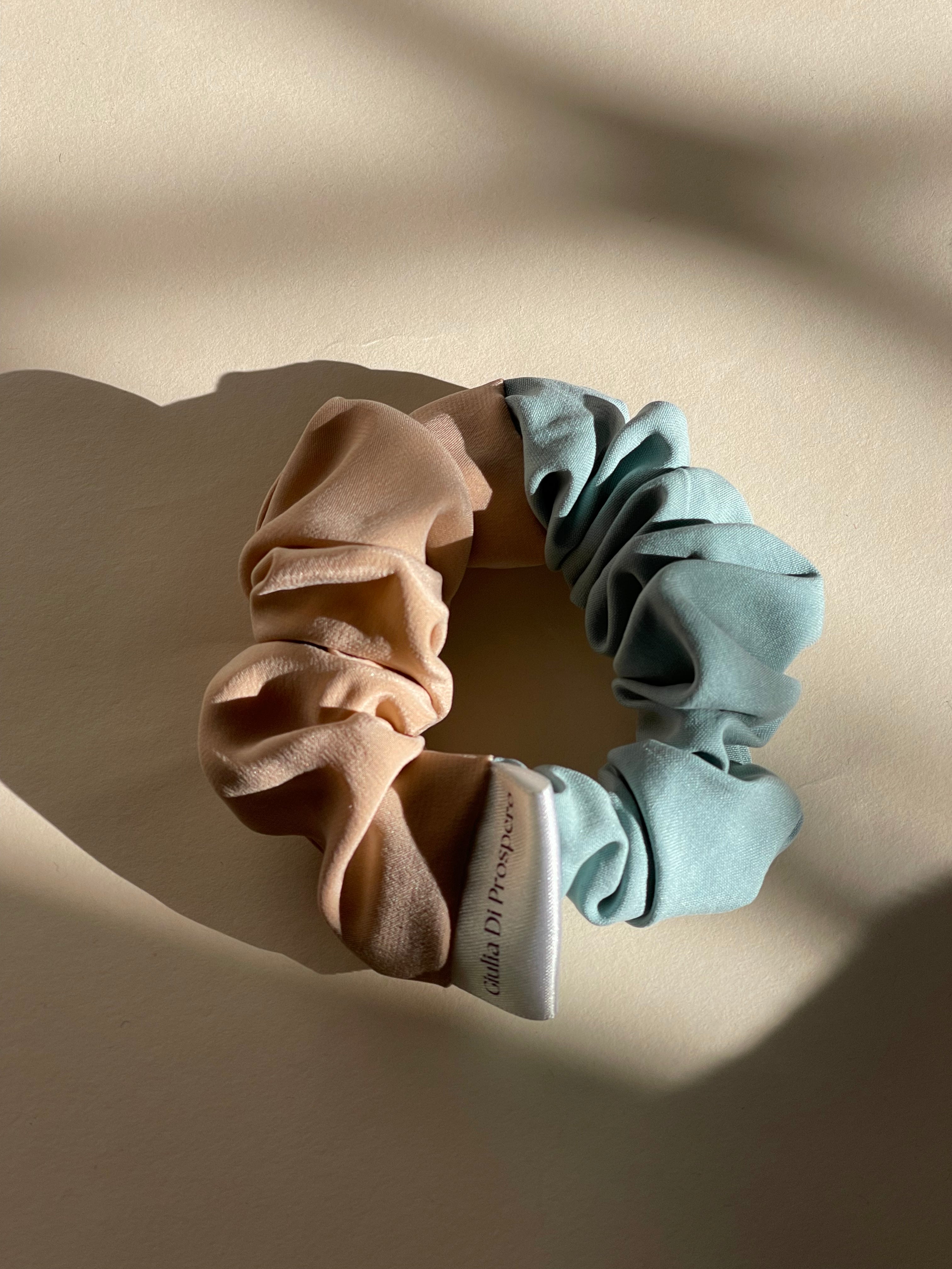 Medium Two-Tone Scrunchie