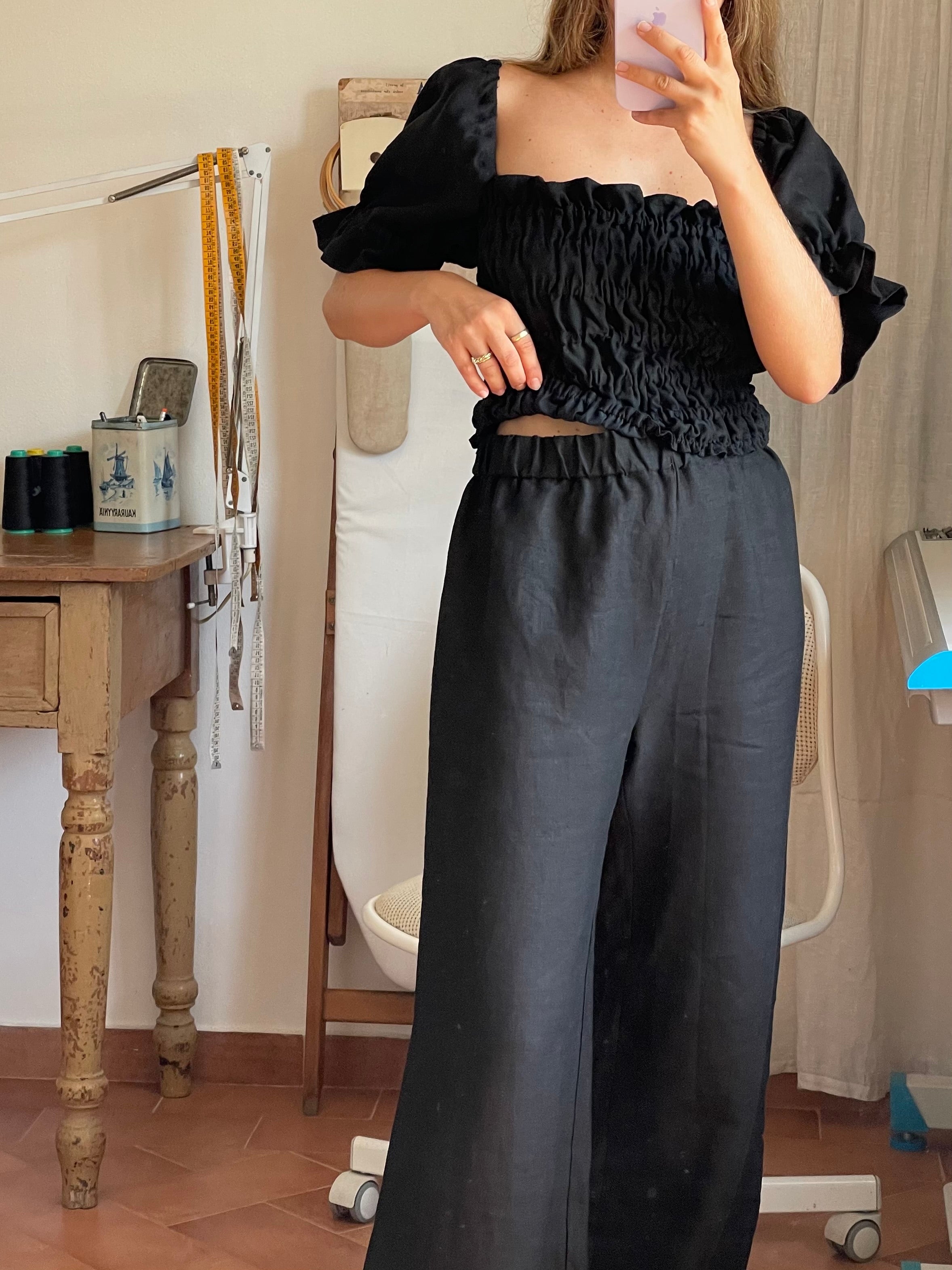 Pantalone Olivia lino