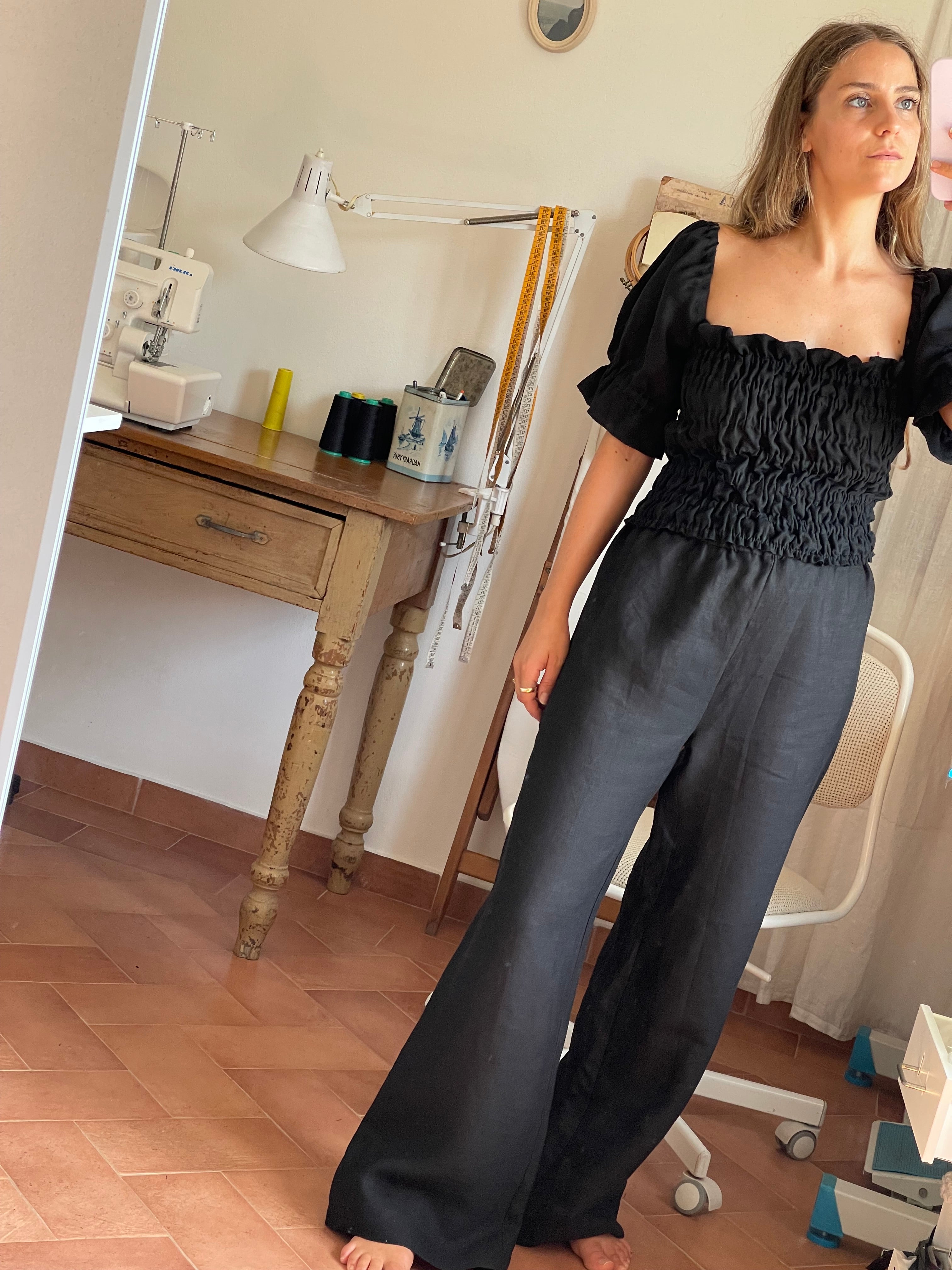 Pantalone Olivia lino