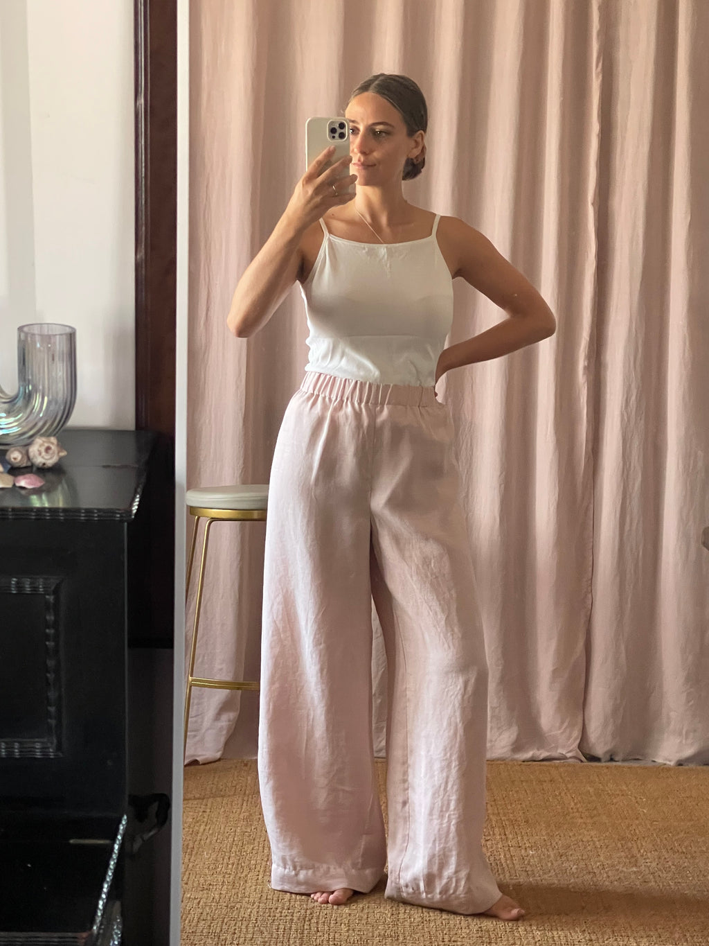 Pantalone Olivia lino