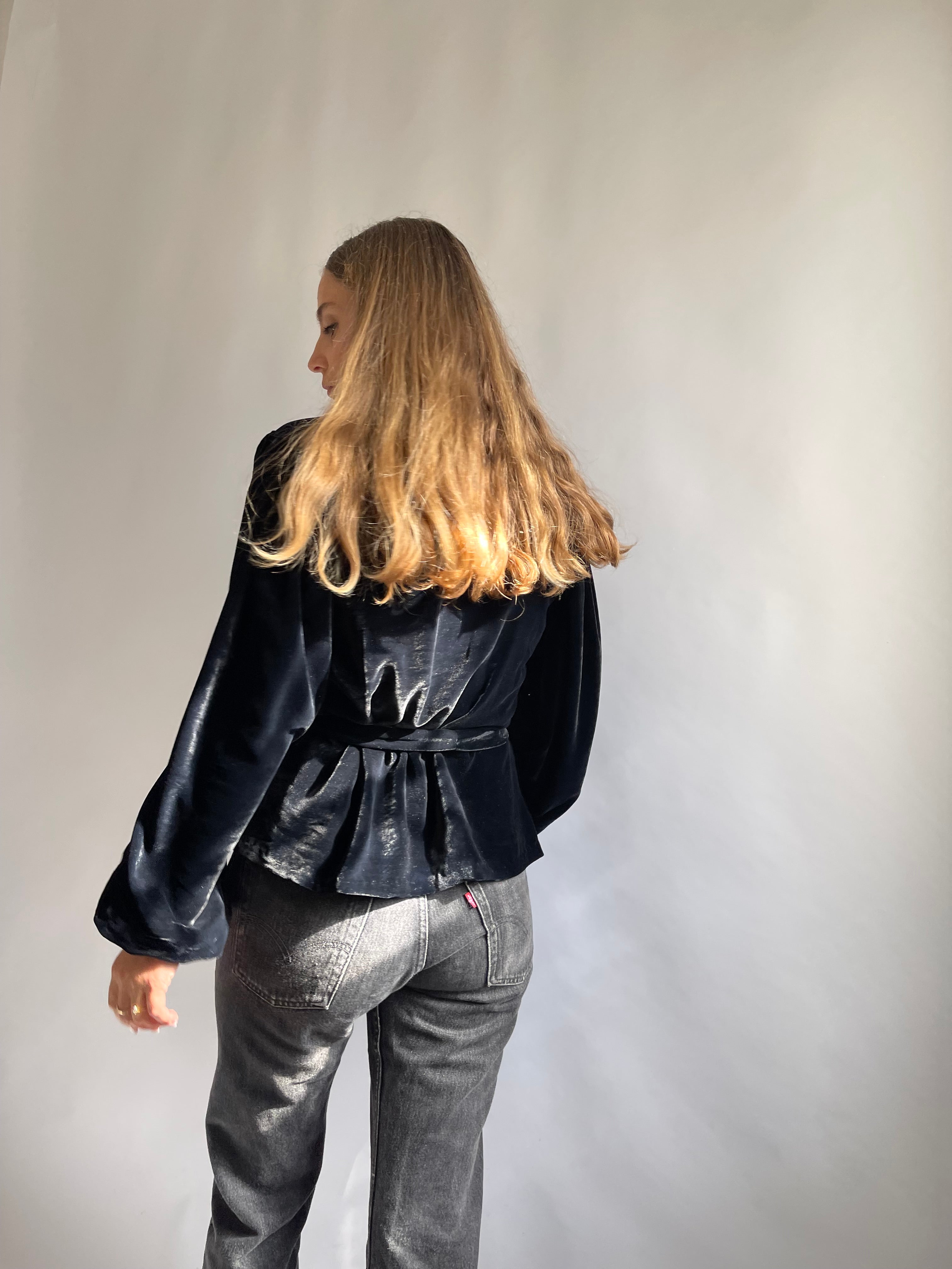 Cardigan Beatrice Velluto Seta