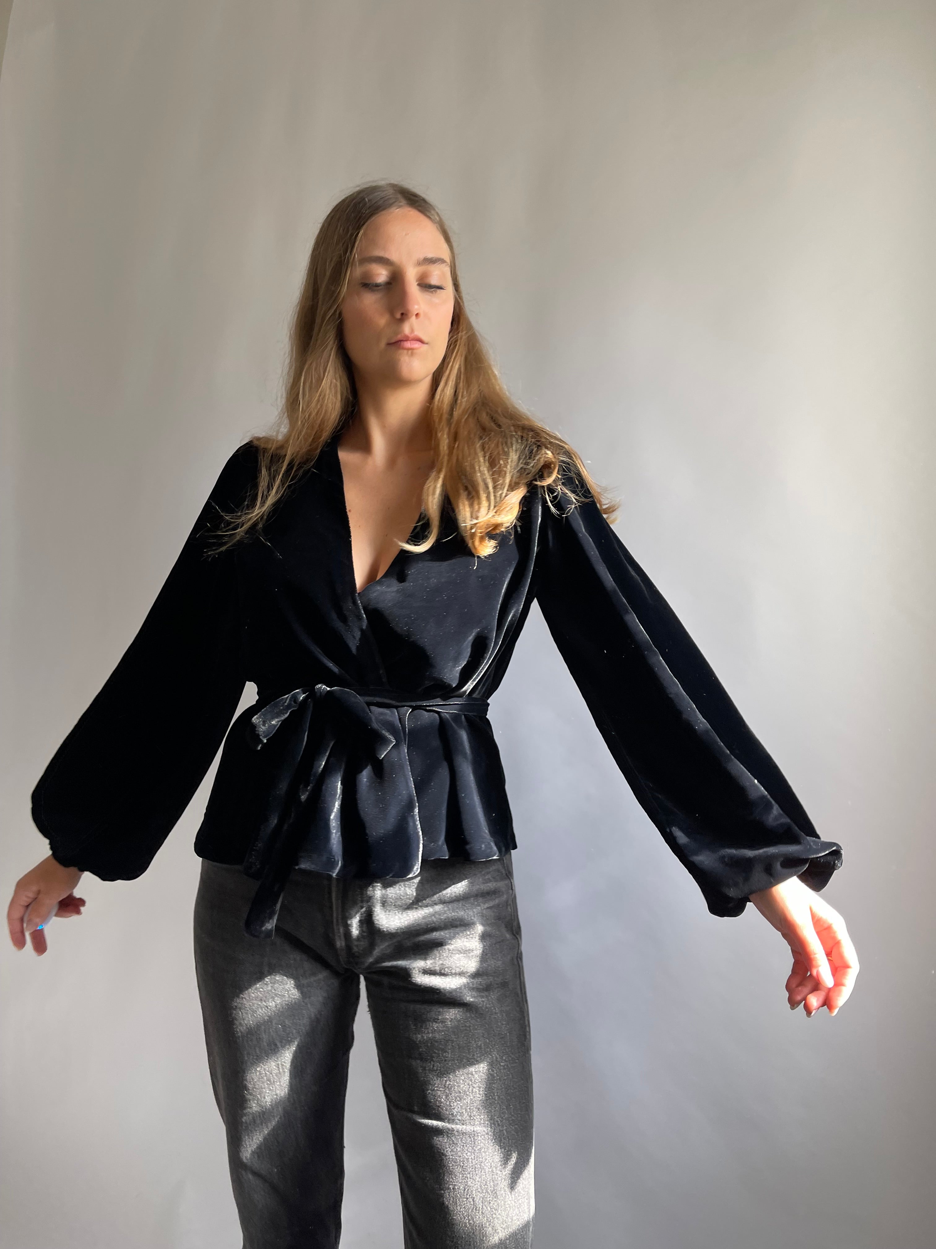Cardigan Beatrice Velluto Seta