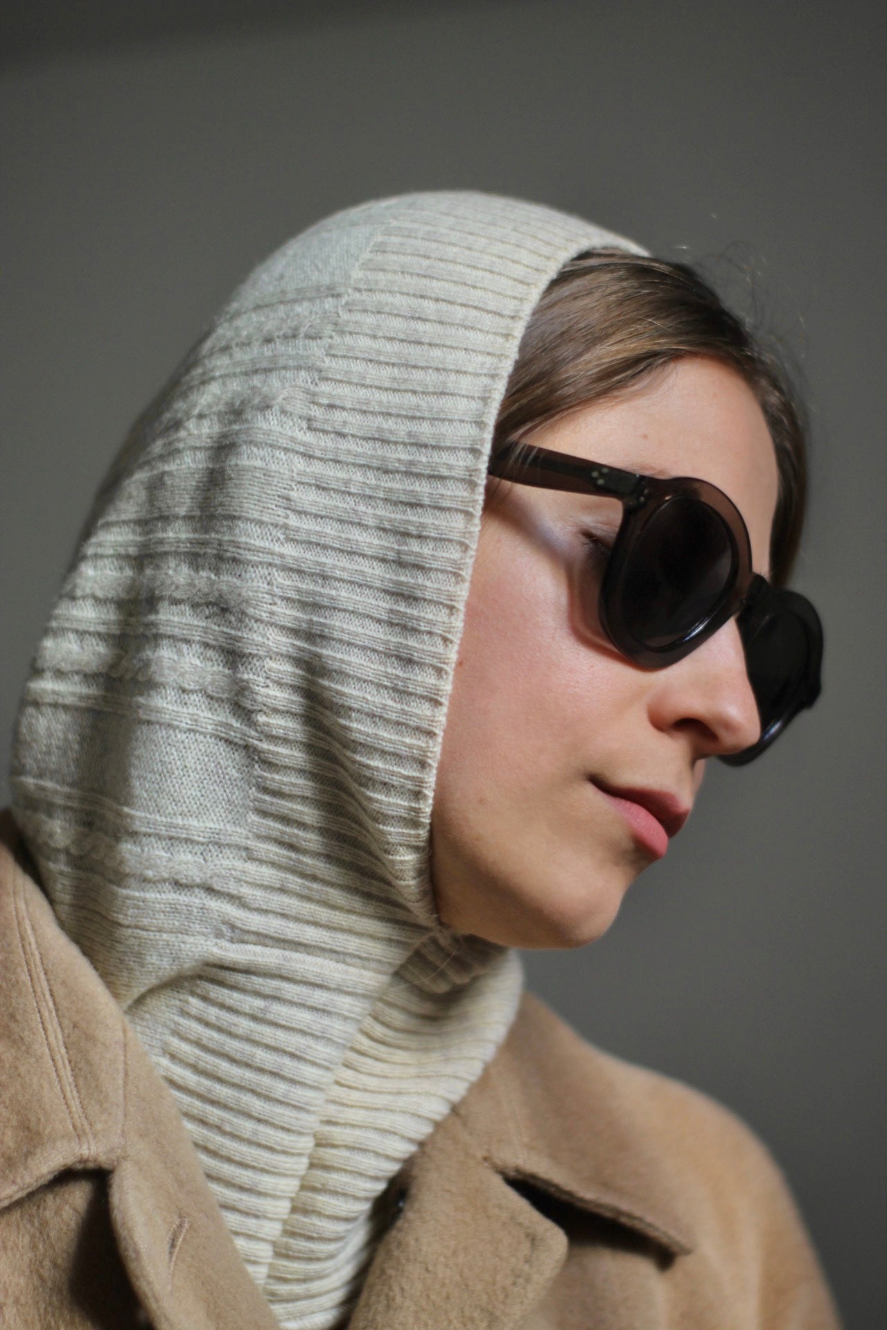 Balaclava panna trama intrecciata