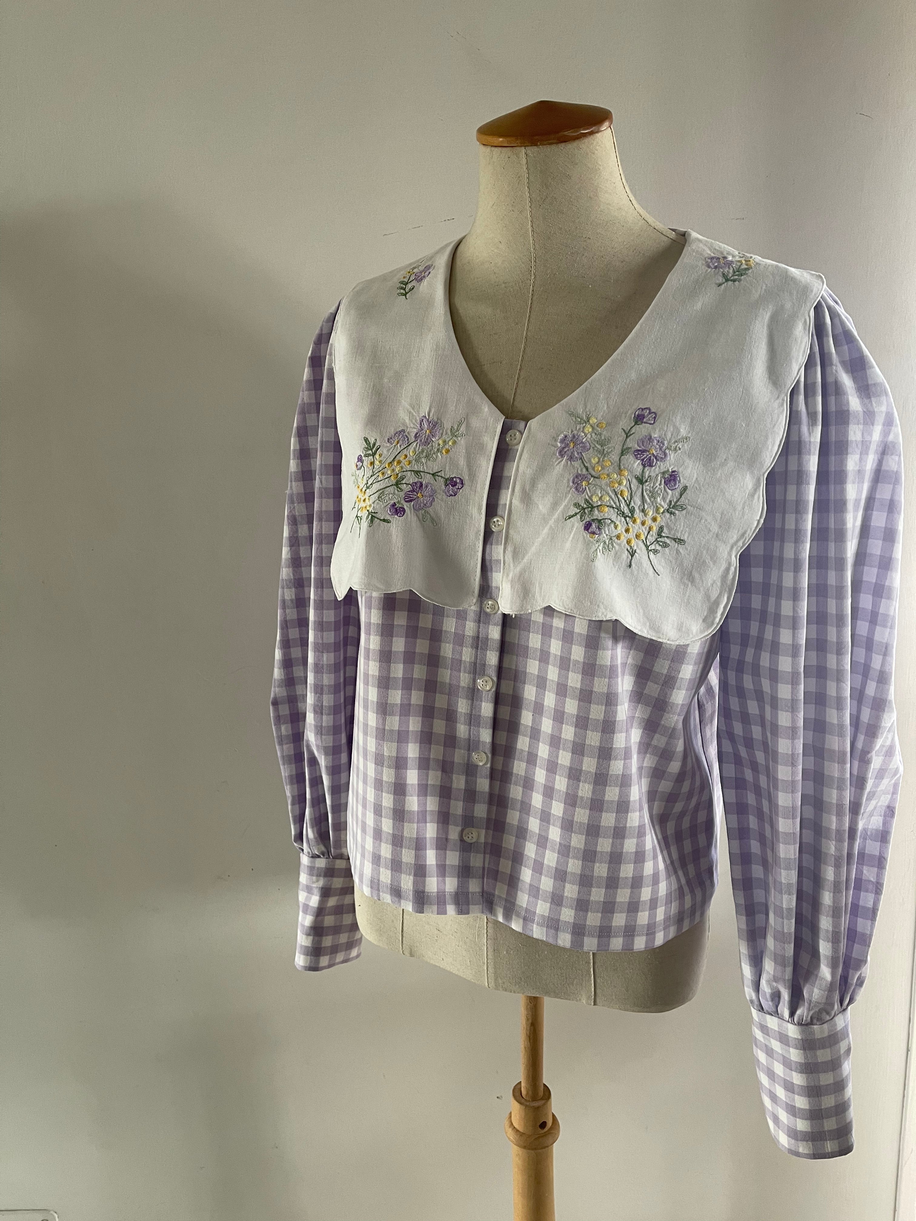Camicia con colletto vintage pezzo unico