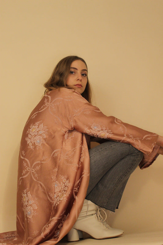 Kimono rosa pezzo unico