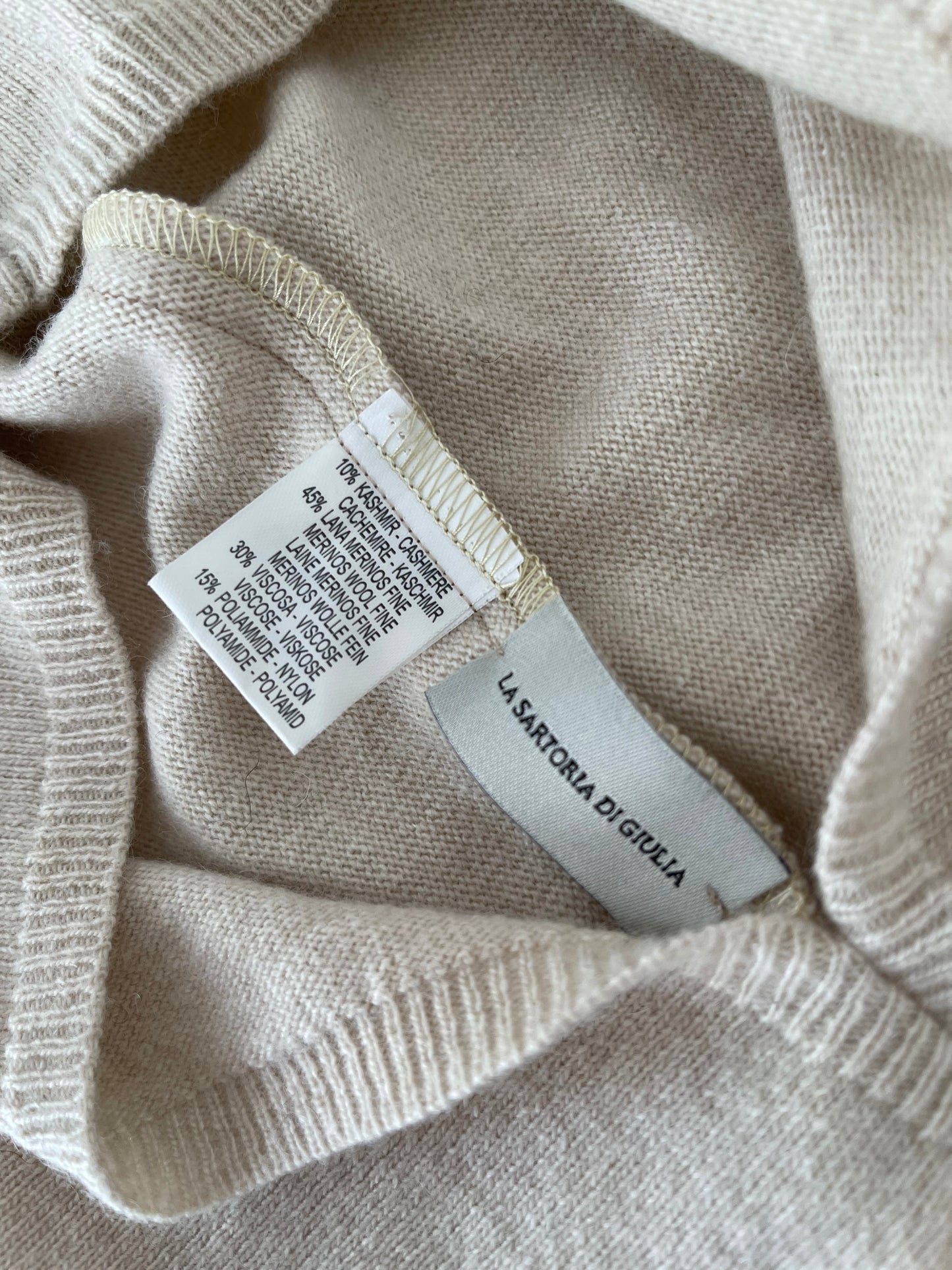 Cream balaclava